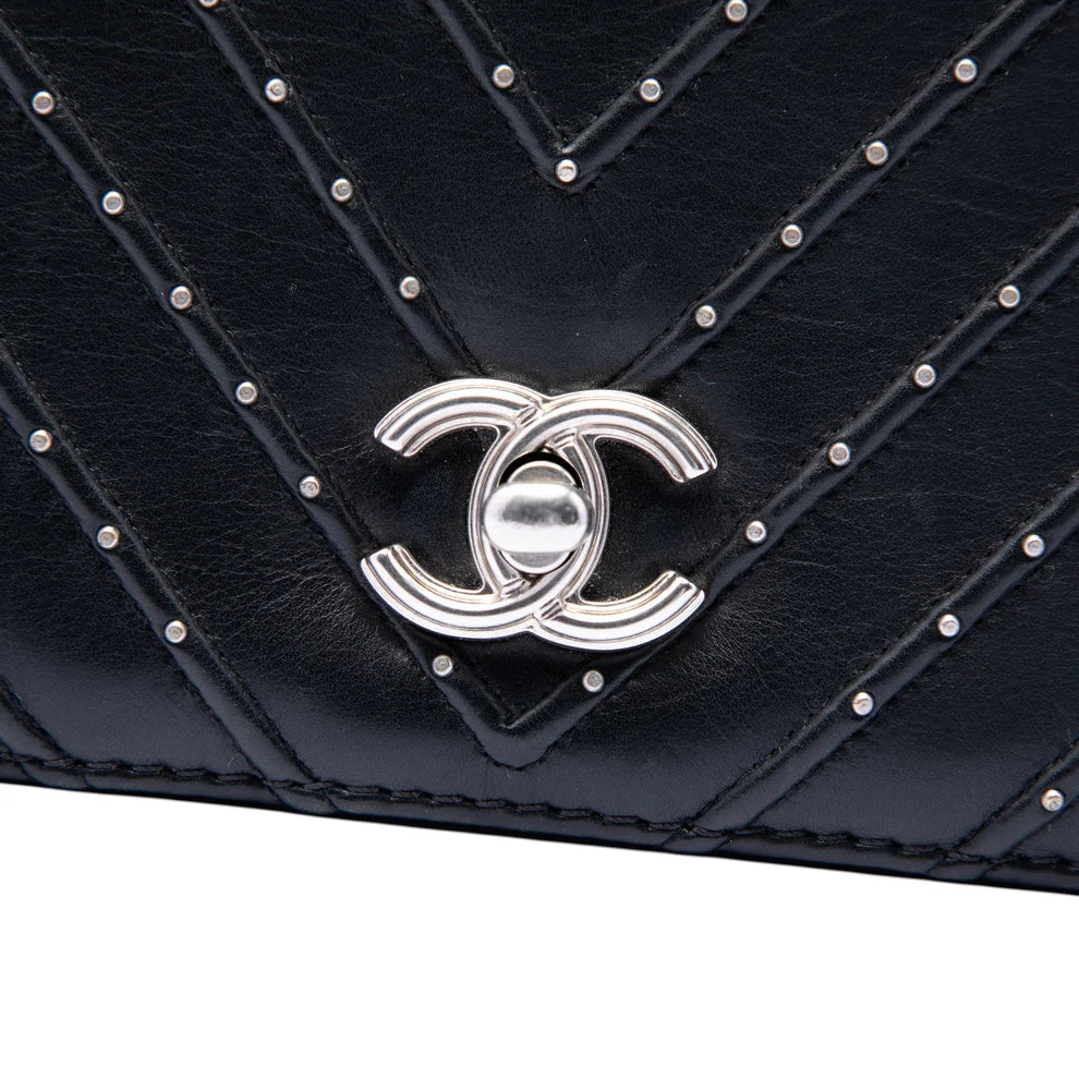 Chanel Chevron Lambskin Stud Wars Full Flap Bag