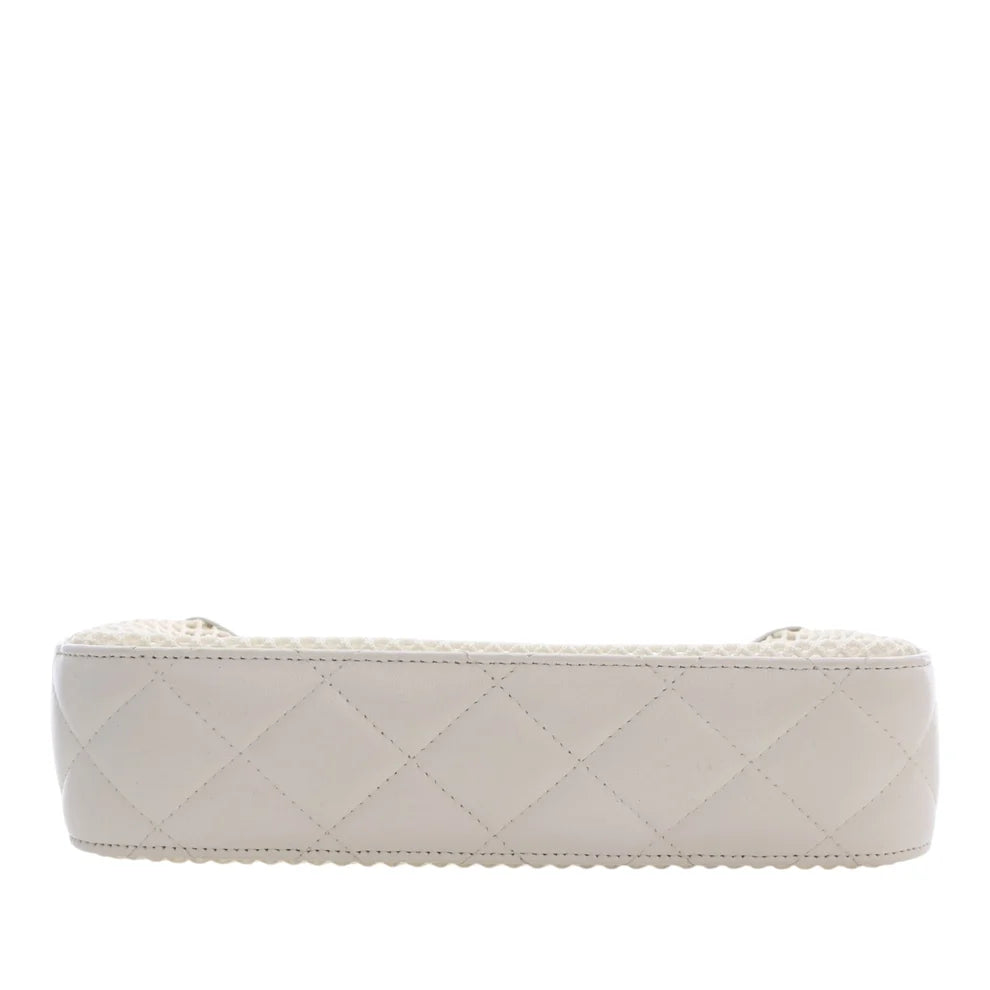 Chanel CC Mesh and Shiny Lambskin Clutch with Chain Bag