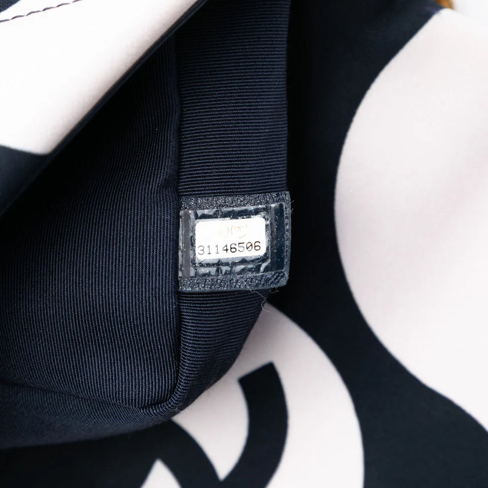 Chanel Medium Printed Silk 19 Flap Bag