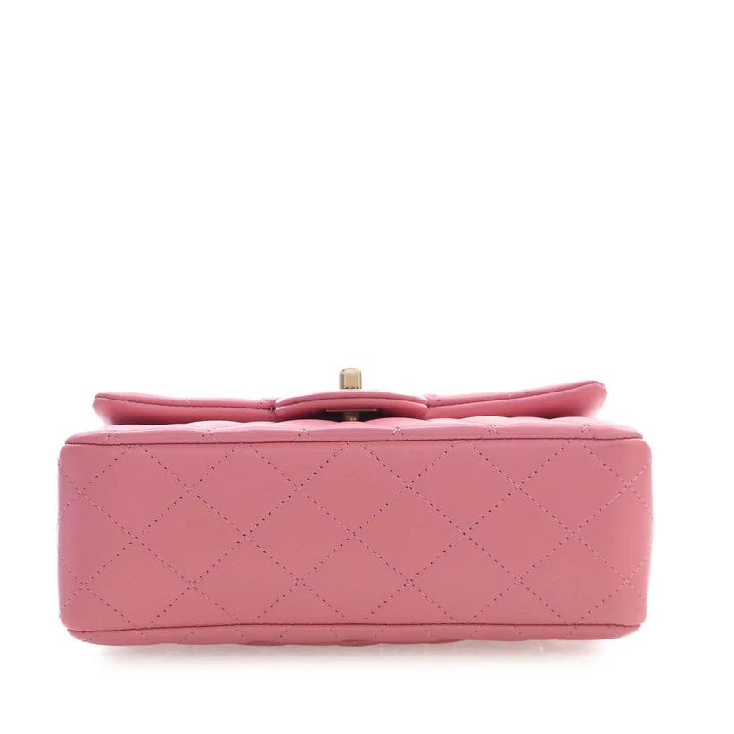Chanel Mini Rectangular Classic Lambskin Top Handle Flap Bag