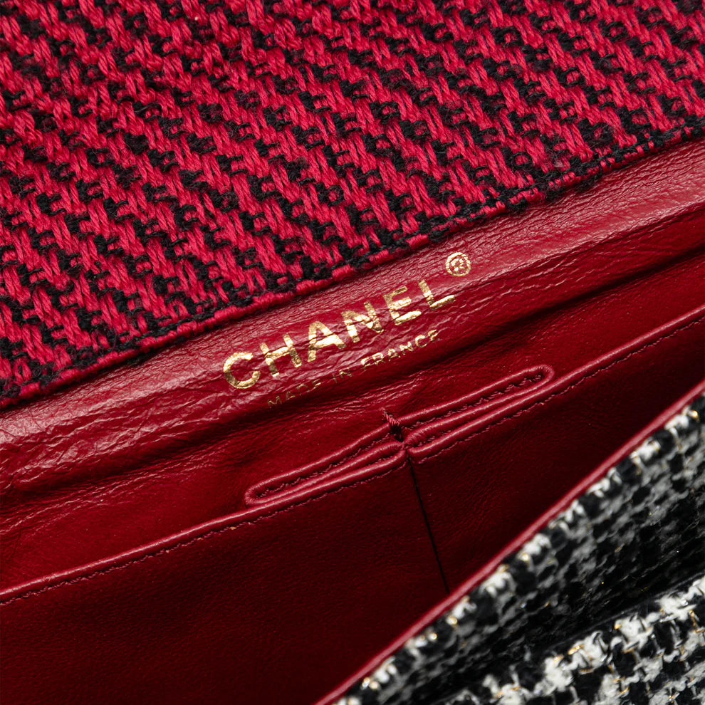 Chanel Medium CC Tweed Multi Print Double Flap Bag
