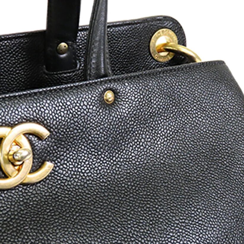 Chanel CC Caviar Satchel Bag