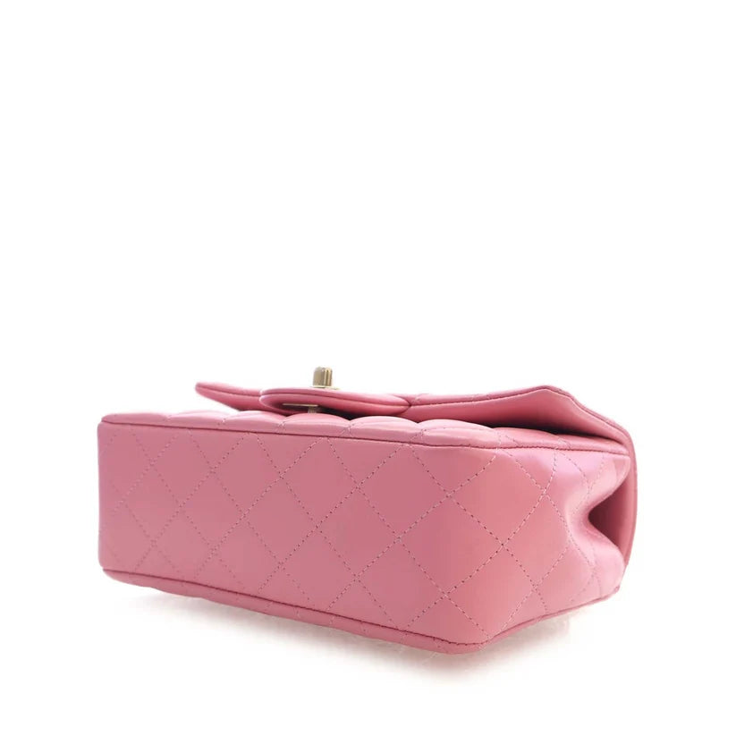 Chanel Mini Rectangular Classic Lambskin Top Handle Flap Bag