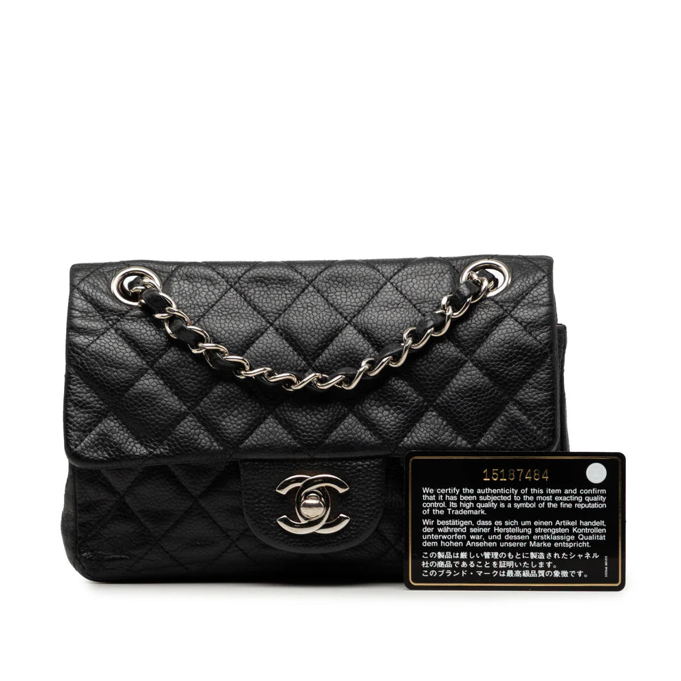 Chanel Mini Rectangular Classic Caviar Single Flap Bag