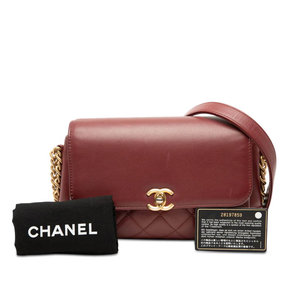 Chanel CC Quilted Lambskin Flap Bag