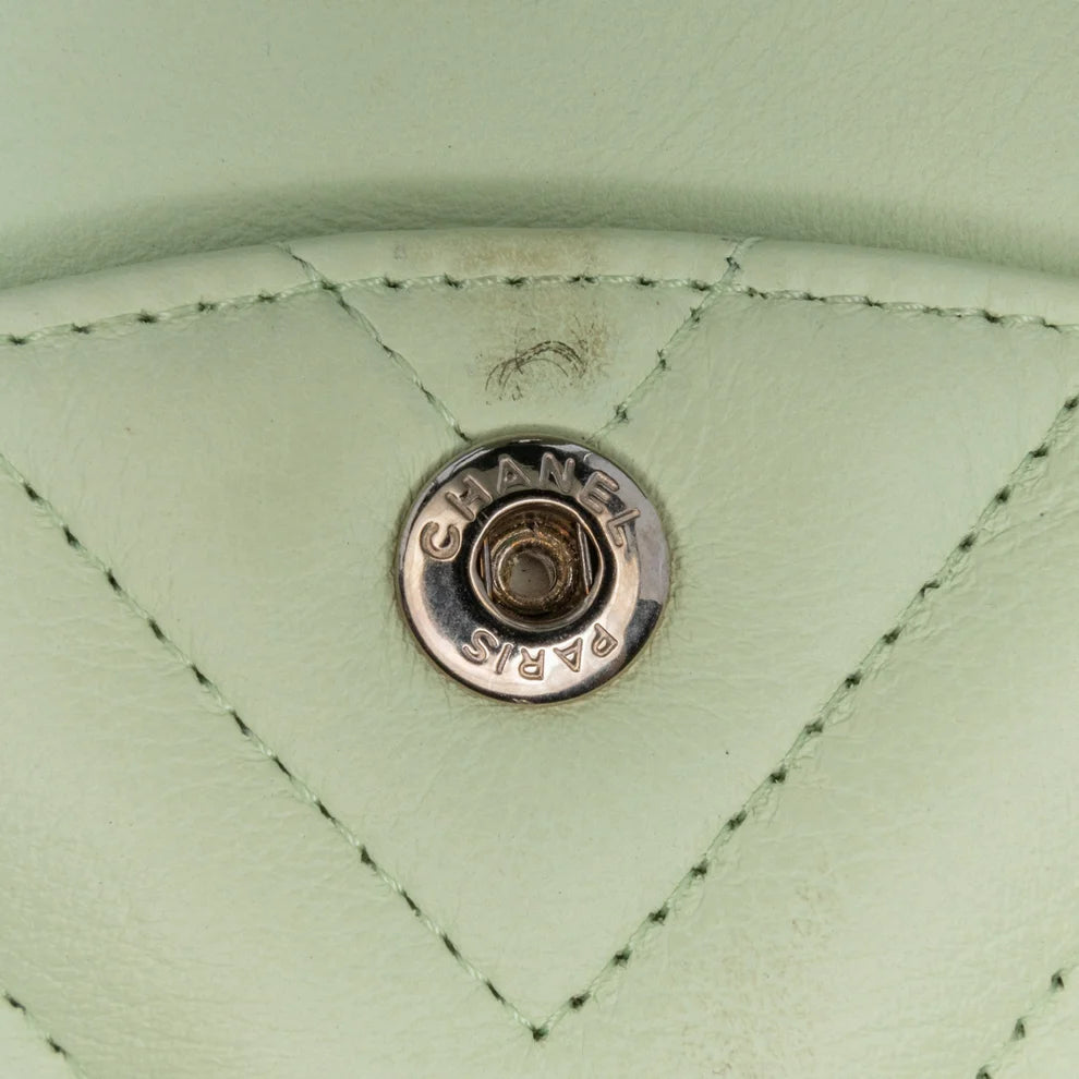 Chanel Small Classic Chevron Lambskin Double Flap Bag
