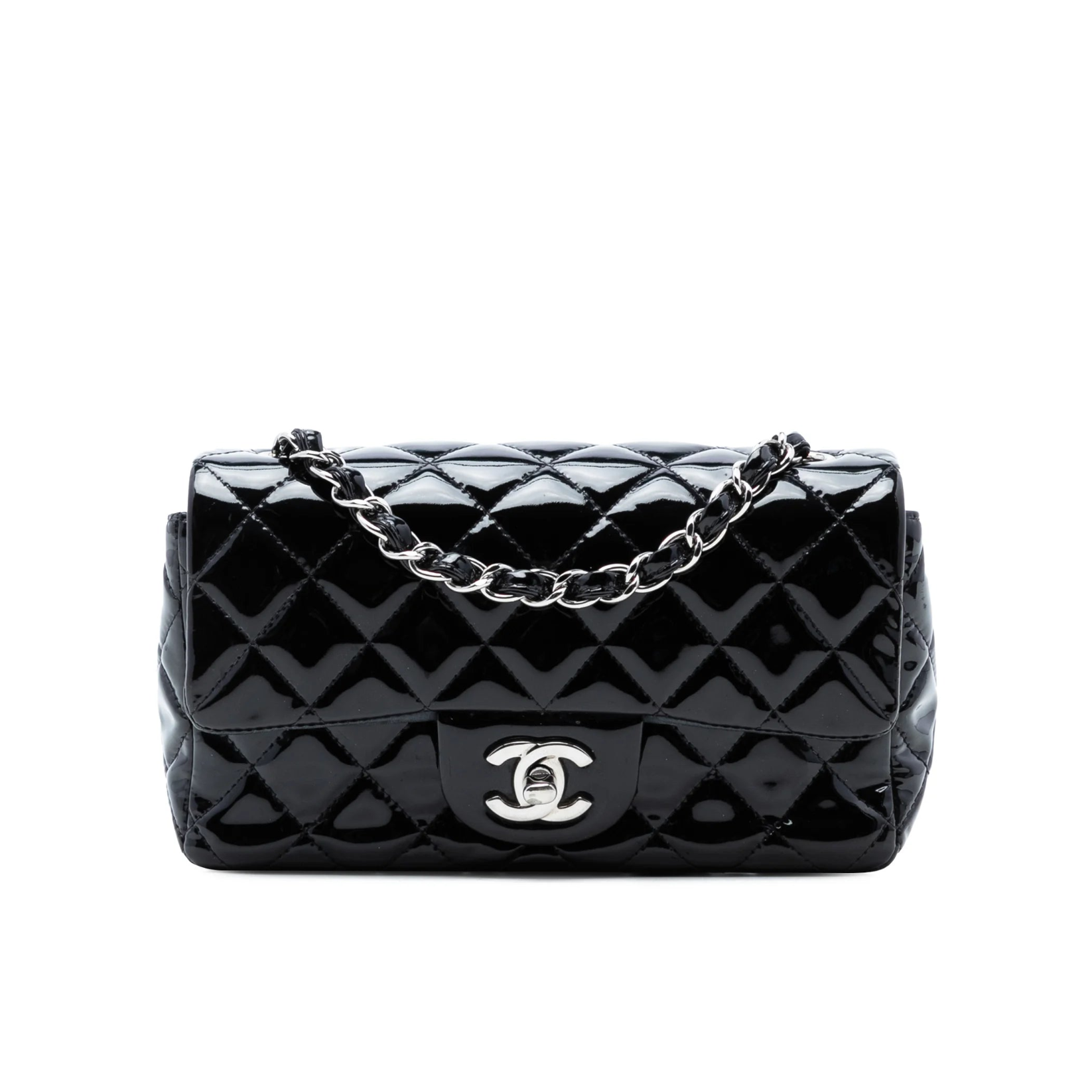 Chanel Mini Rectangular Classic Patent Single Flap Bag