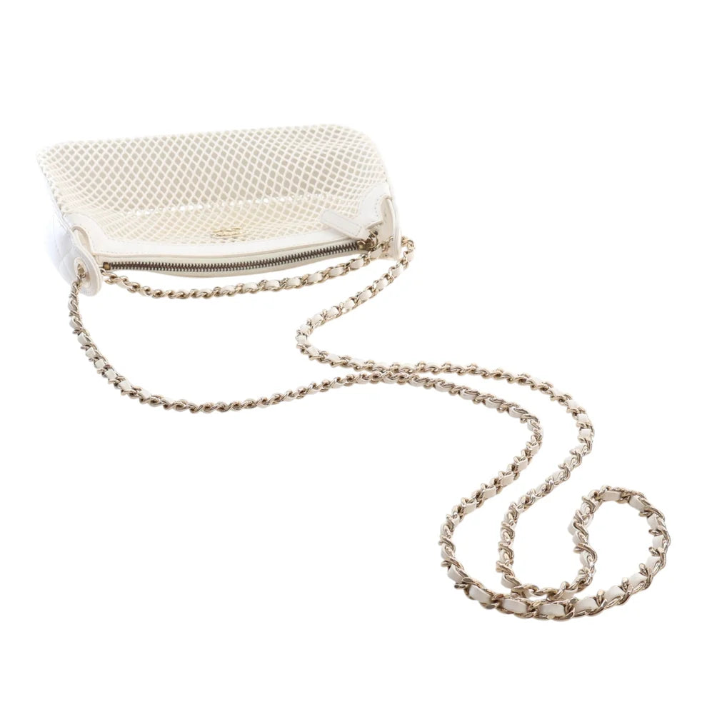 Chanel CC Mesh and Shiny Lambskin Clutch with Chain Bag
