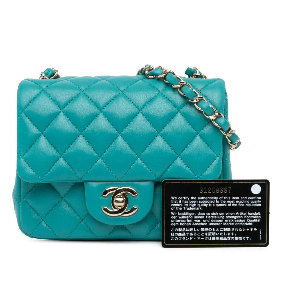 Chanel Mini Square Classic Lambskin Single Flap Bag