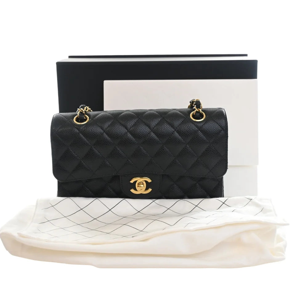 Chanel Small Classic Caviar Double Flap Bag