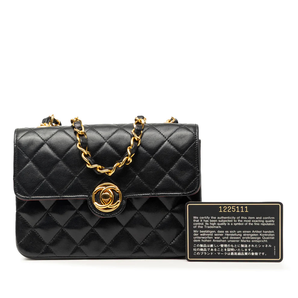 Chanel Mini CC Quilted Lambskin Single Flap Bag