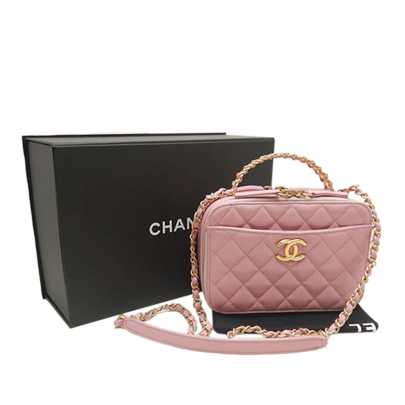 Chanel Small Quilted Caviar Pick Me Up Vanity Case Bag