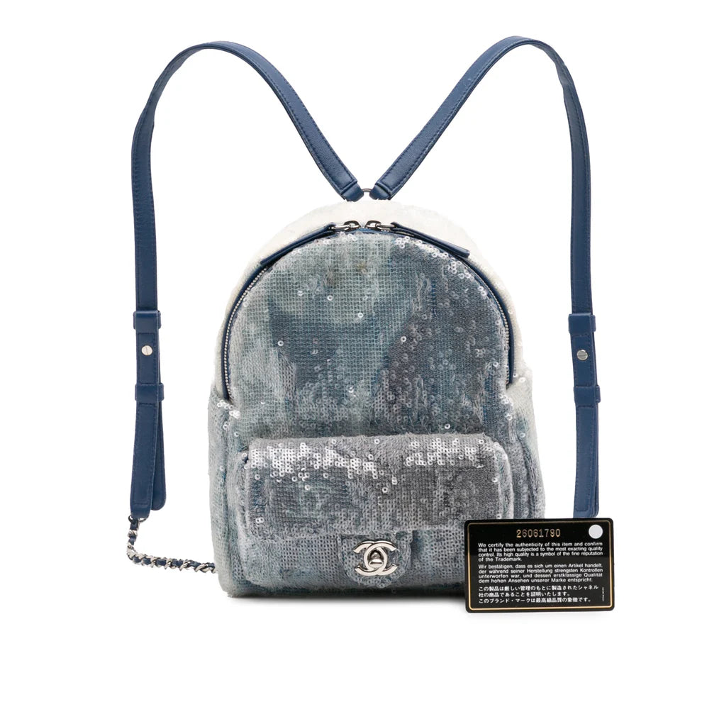 Chanel Sequin Waterfall Backpack