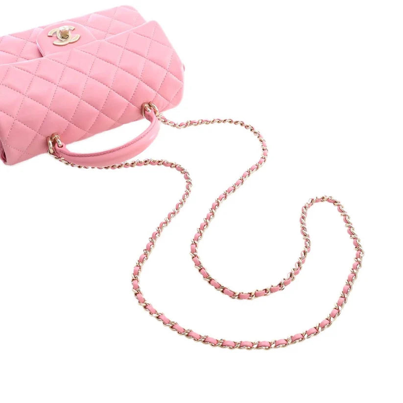 Chanel Mini Rectangular Classic Lambskin Top Handle Flap Bag