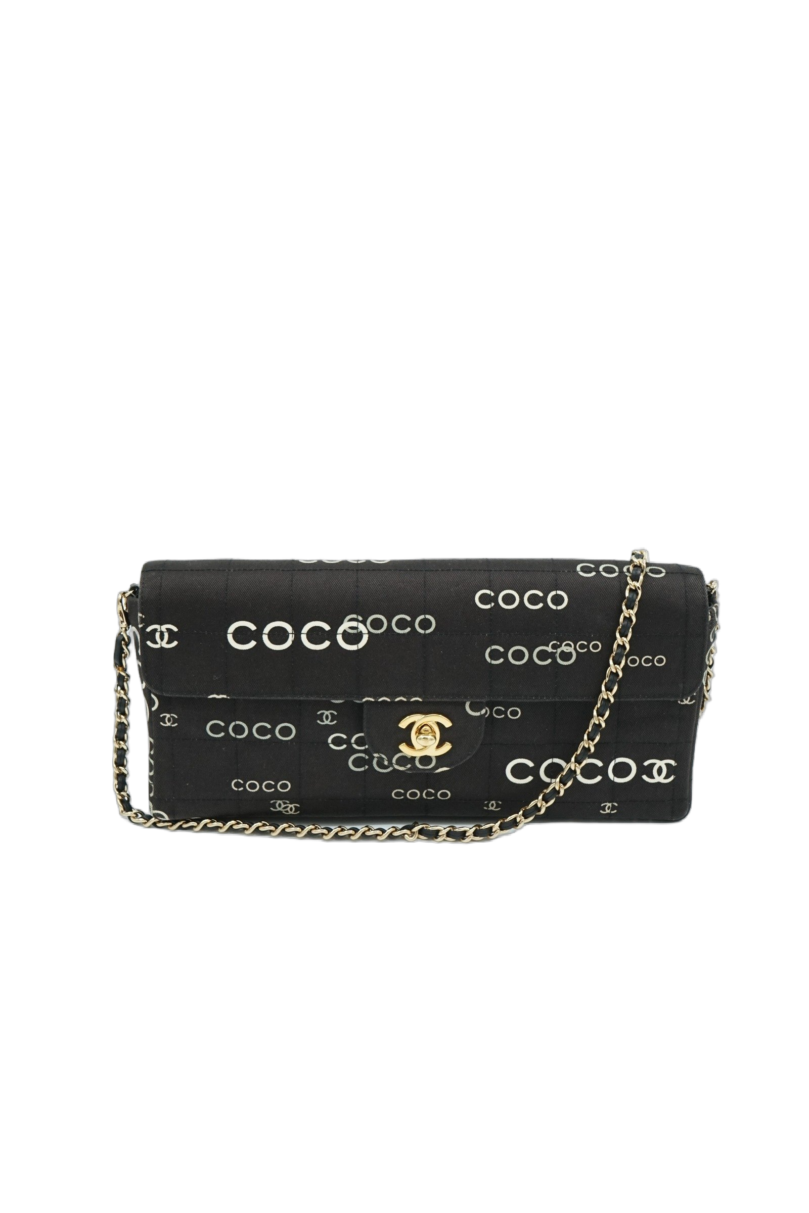 Chanel East West COCO Print Cotton Black