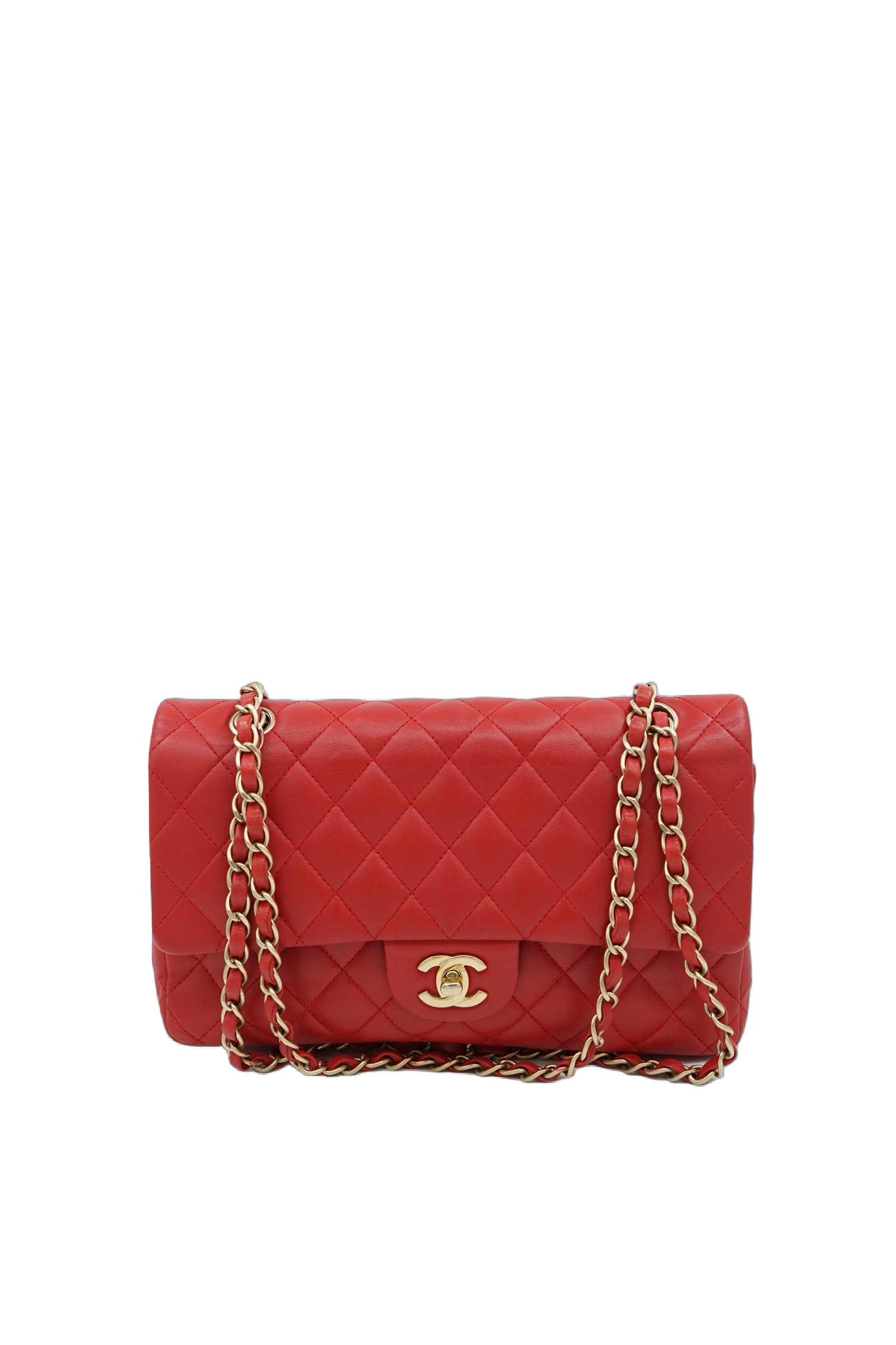 Chanel Double Flap Medium Red