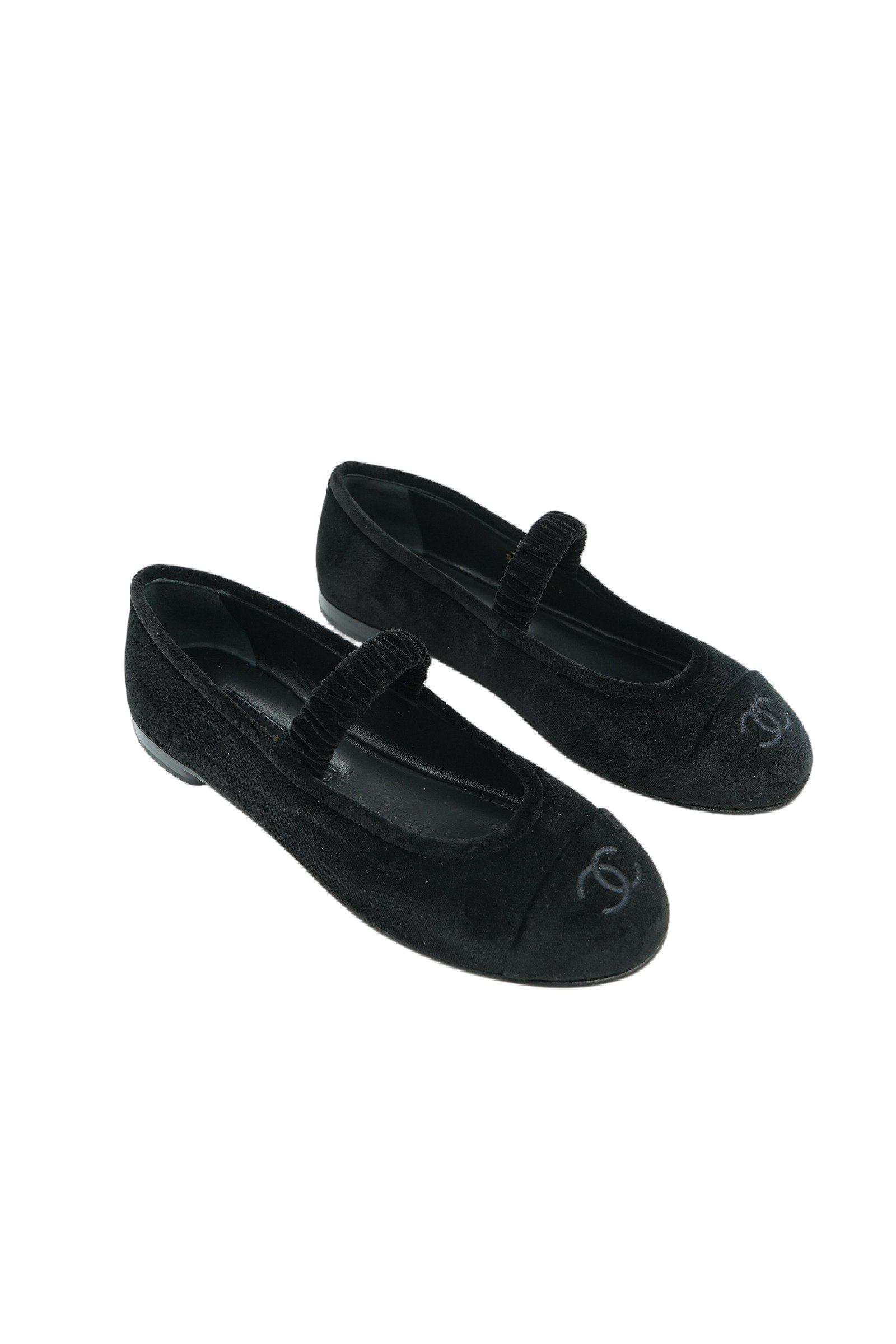Chanel Velvet Mary Jane Ballerinas 2025
