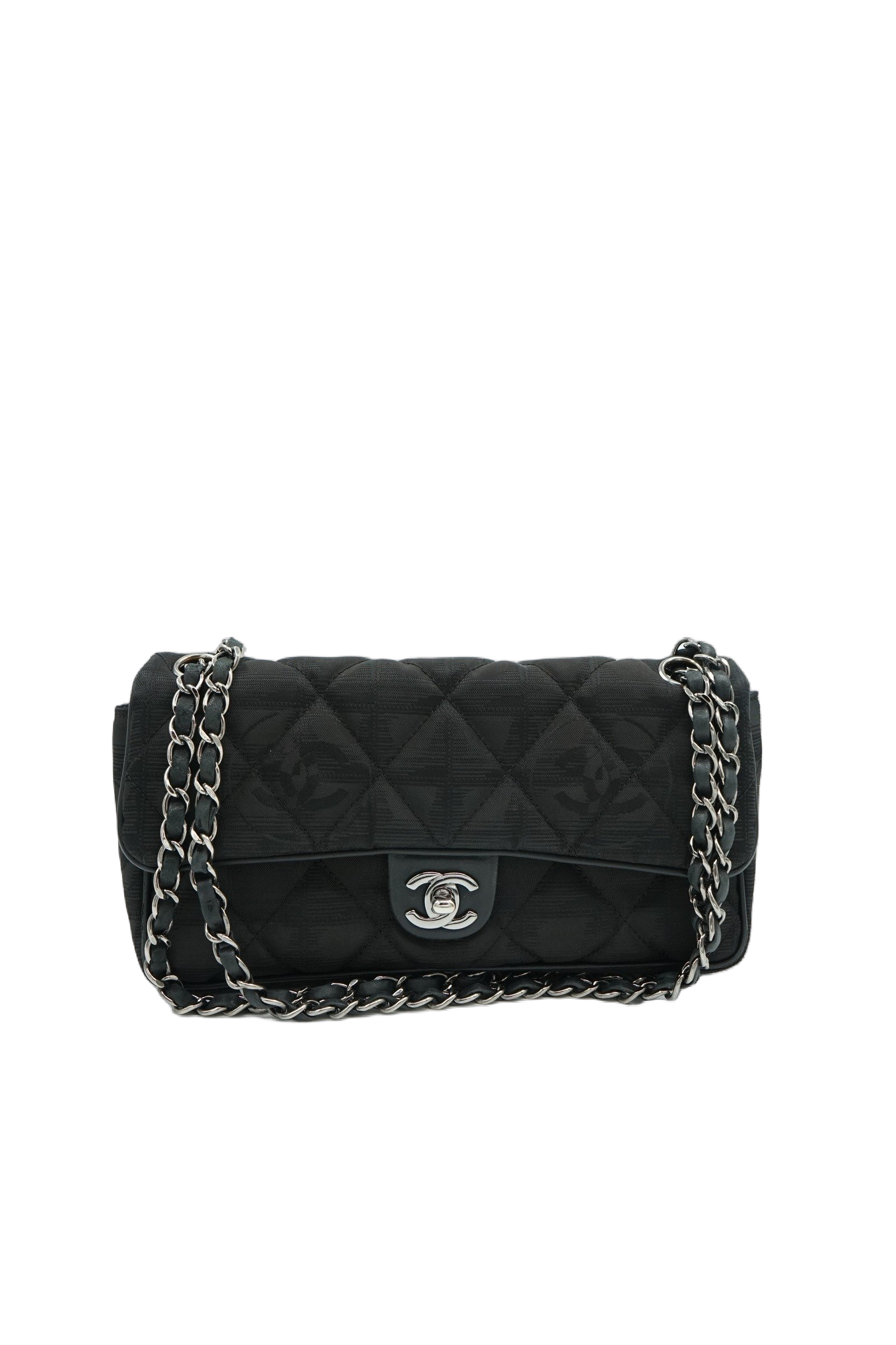 Chanel Travel Line Nylon Flap Bag