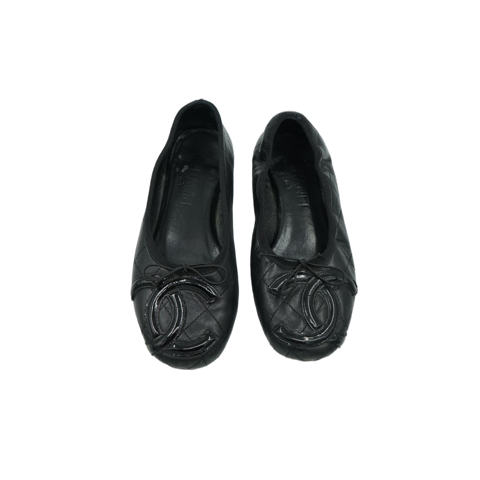 Chanel Cambon Ballerina Flats Black