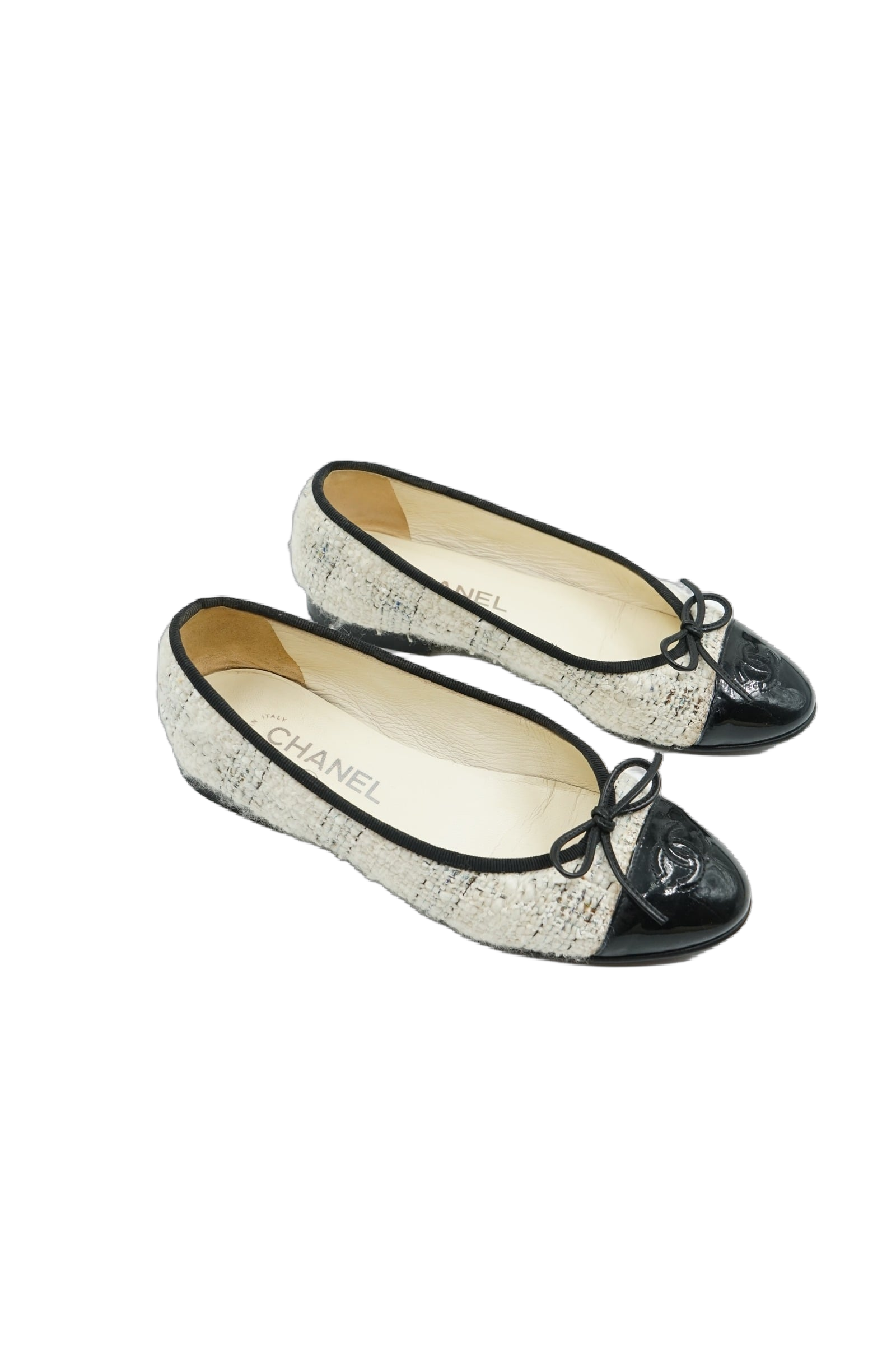 Chanel Tweed Ballet Flats