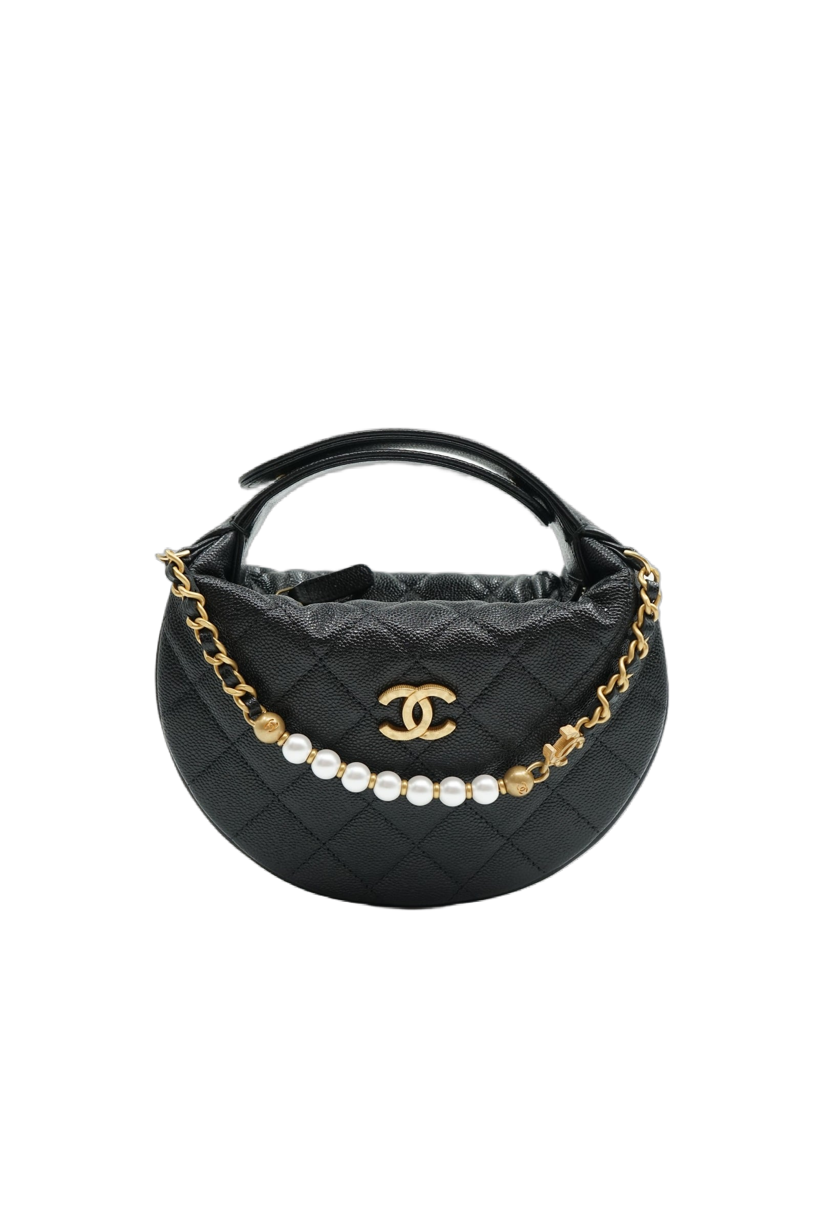 Chanel Caviar Mini Half Moon Bag SS25