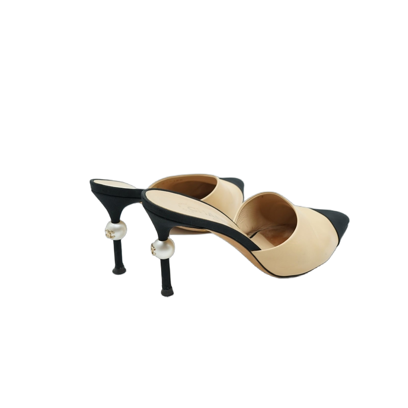 Chanel Pearl Slingback Mules