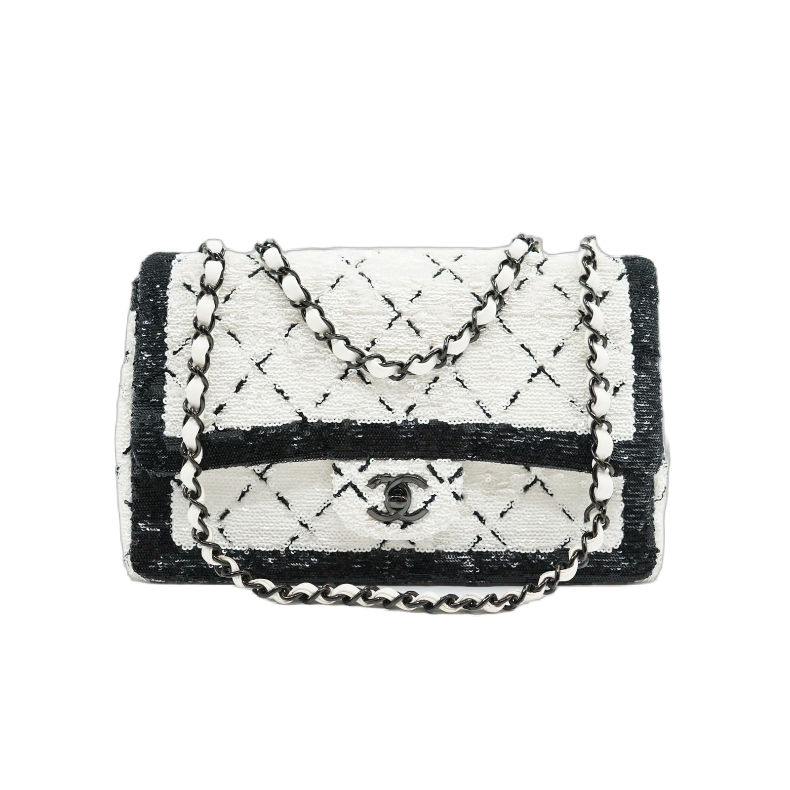 Chanel Medium Sequin Matelassé Single Flap Bag