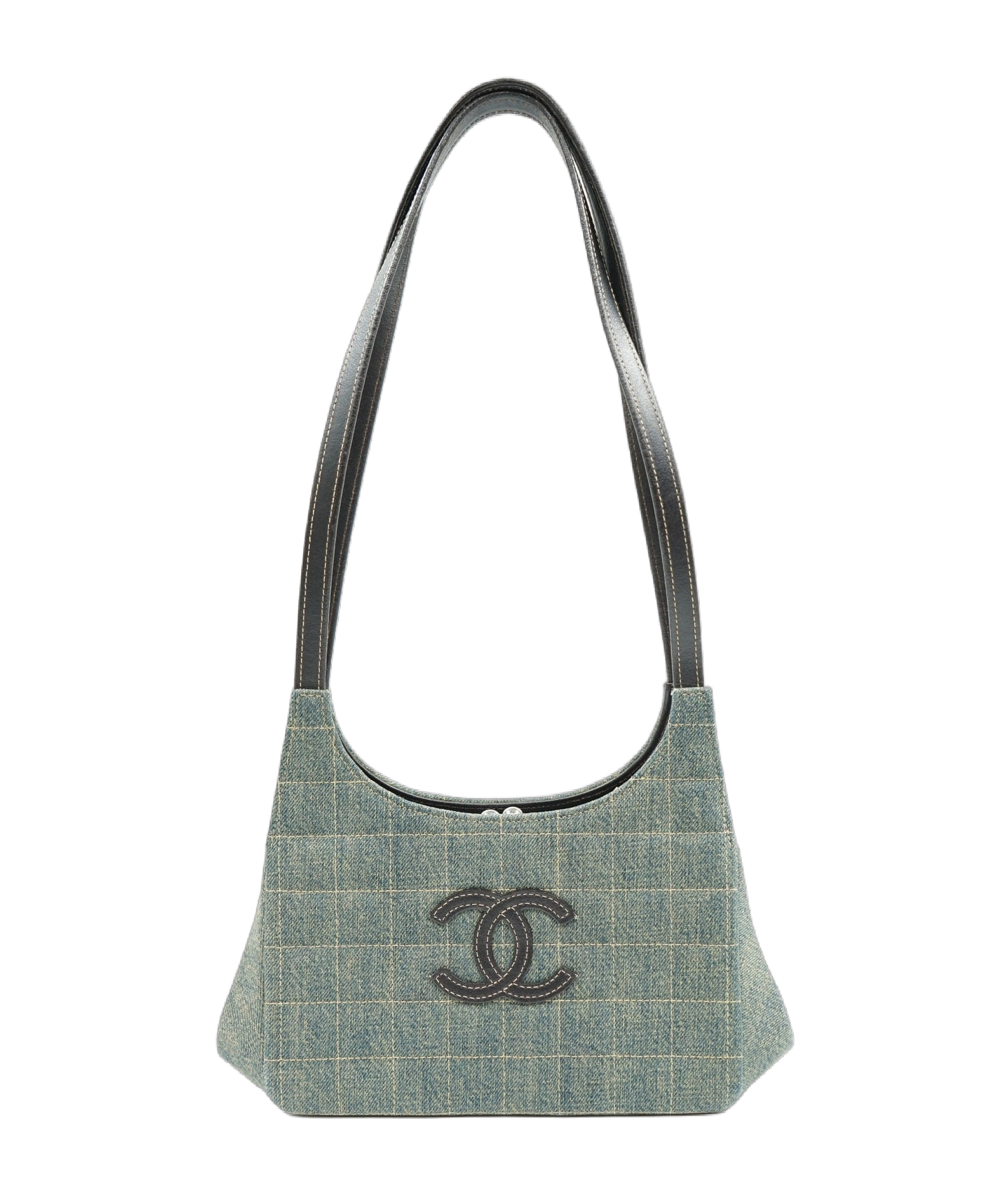 Chanel CC Chocolate Bag Denim Shoulder Bag