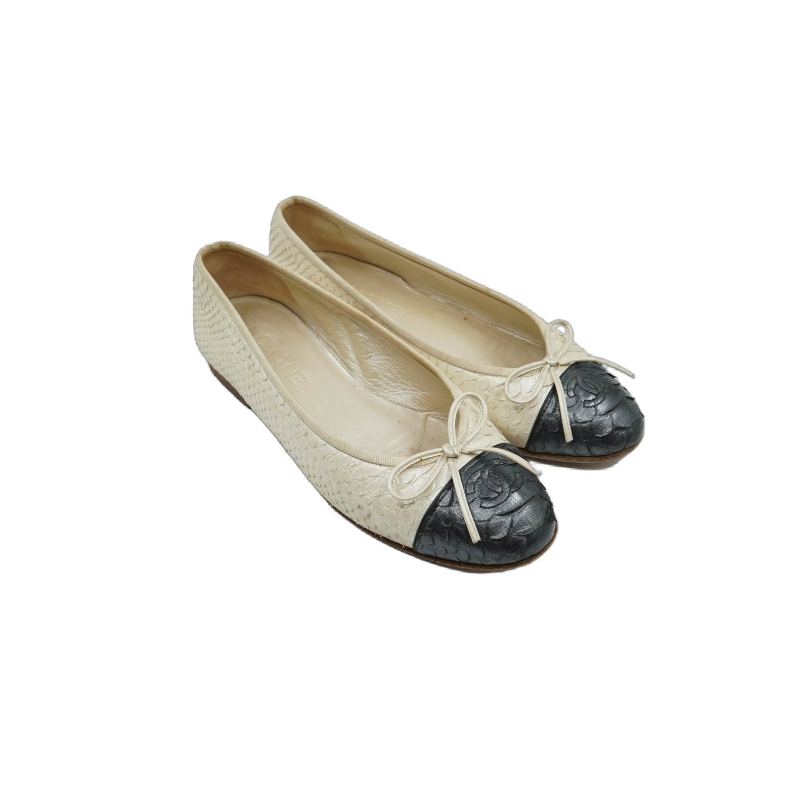 Chanel Ballet Flats Snakeskin