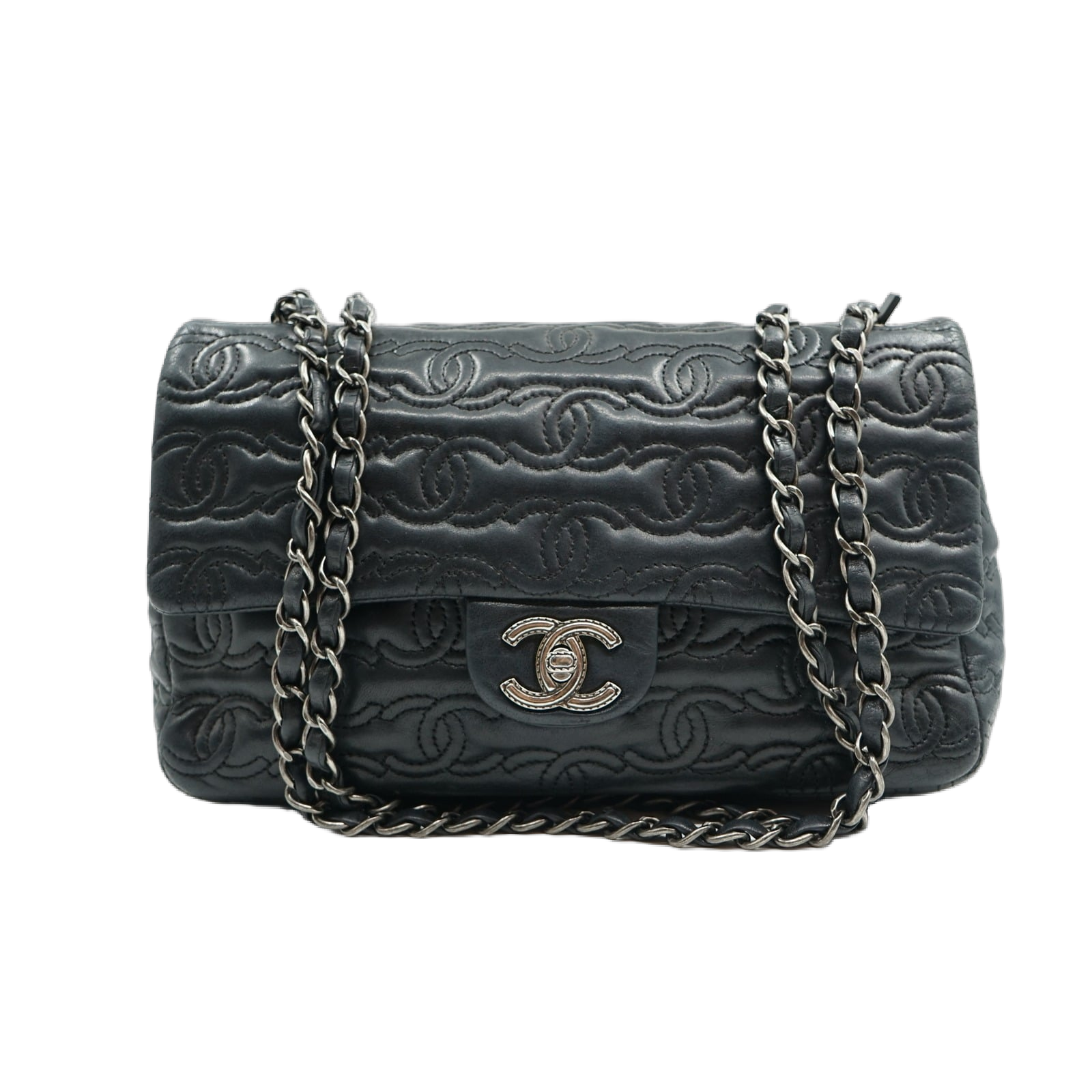 Chanel Medium CC Embossed Single Flap