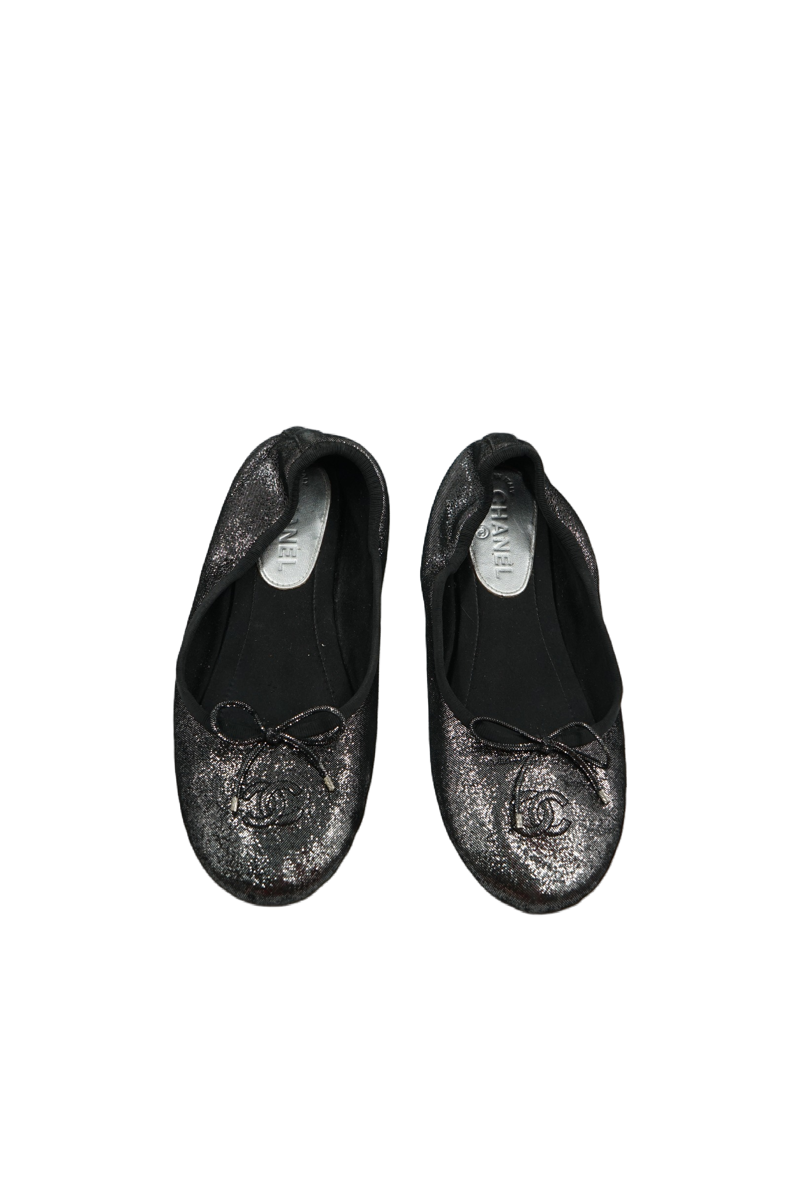 Chanel Glitter Ballet Flats
