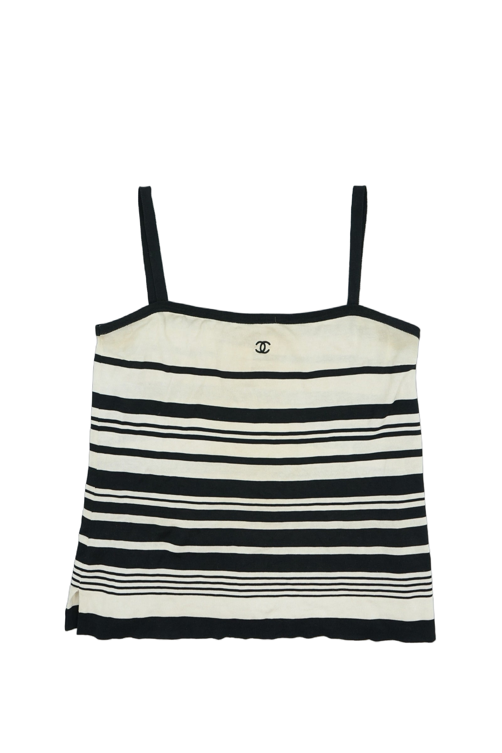 Chanel 1998 Logo Striped Top
