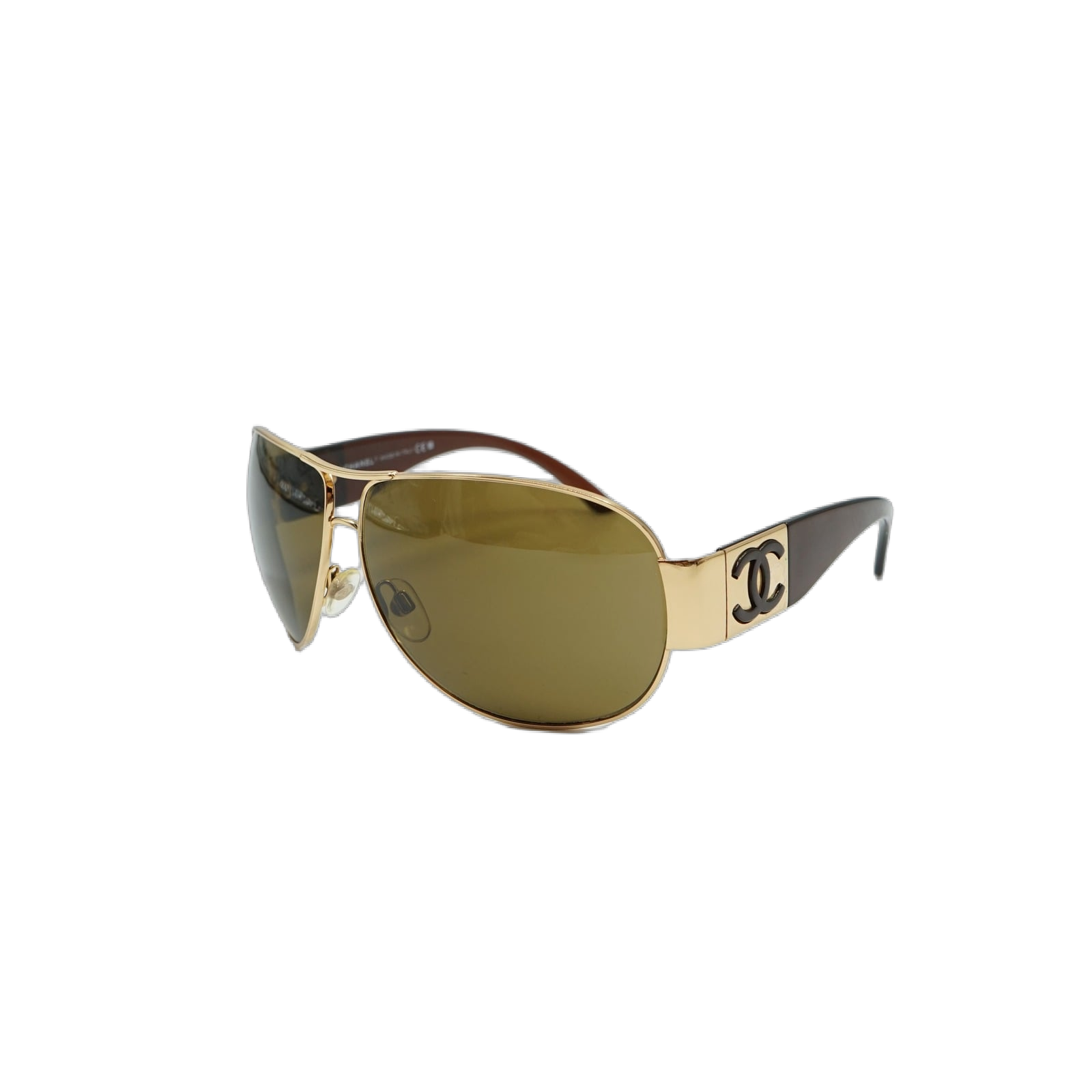 Chanel Gold Pilot Glasses