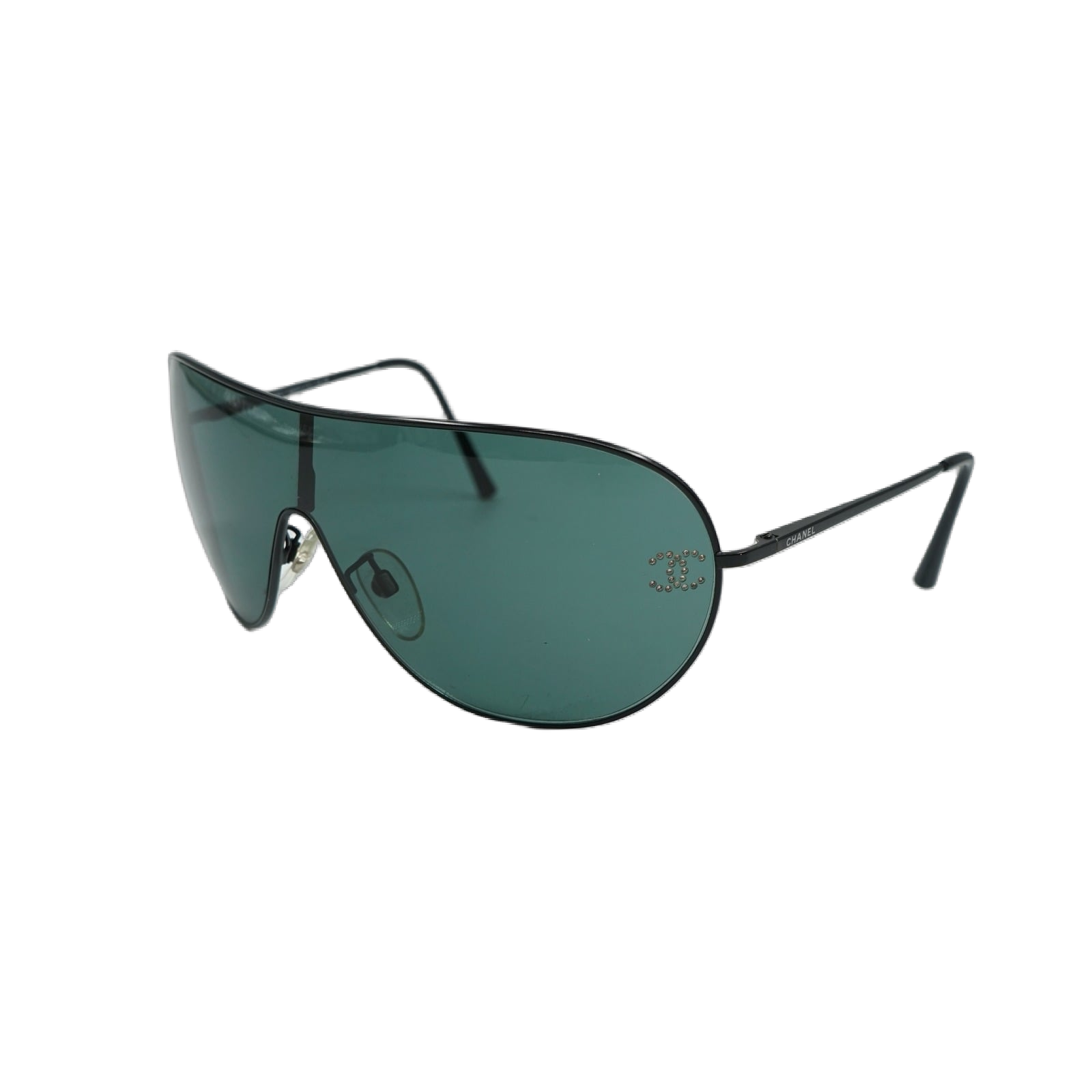 Chanel Crystal Logo Glasses Black