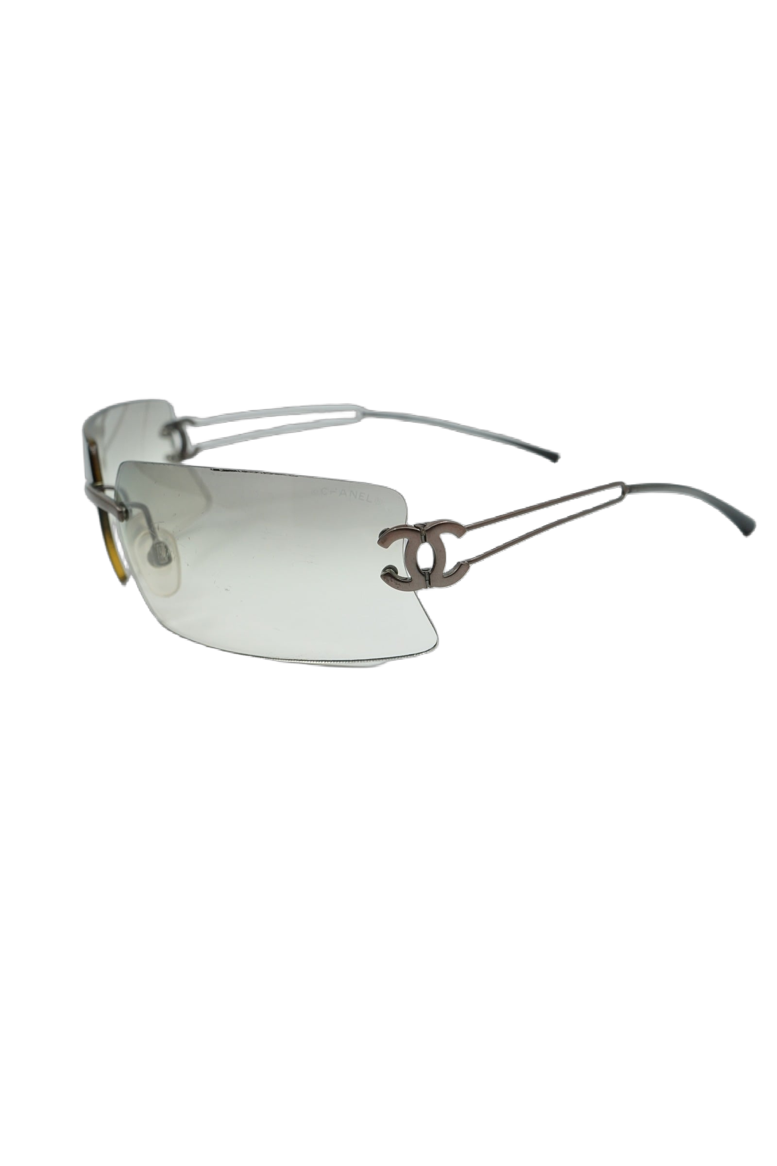 Chanel Transparent Logo Sunglasses