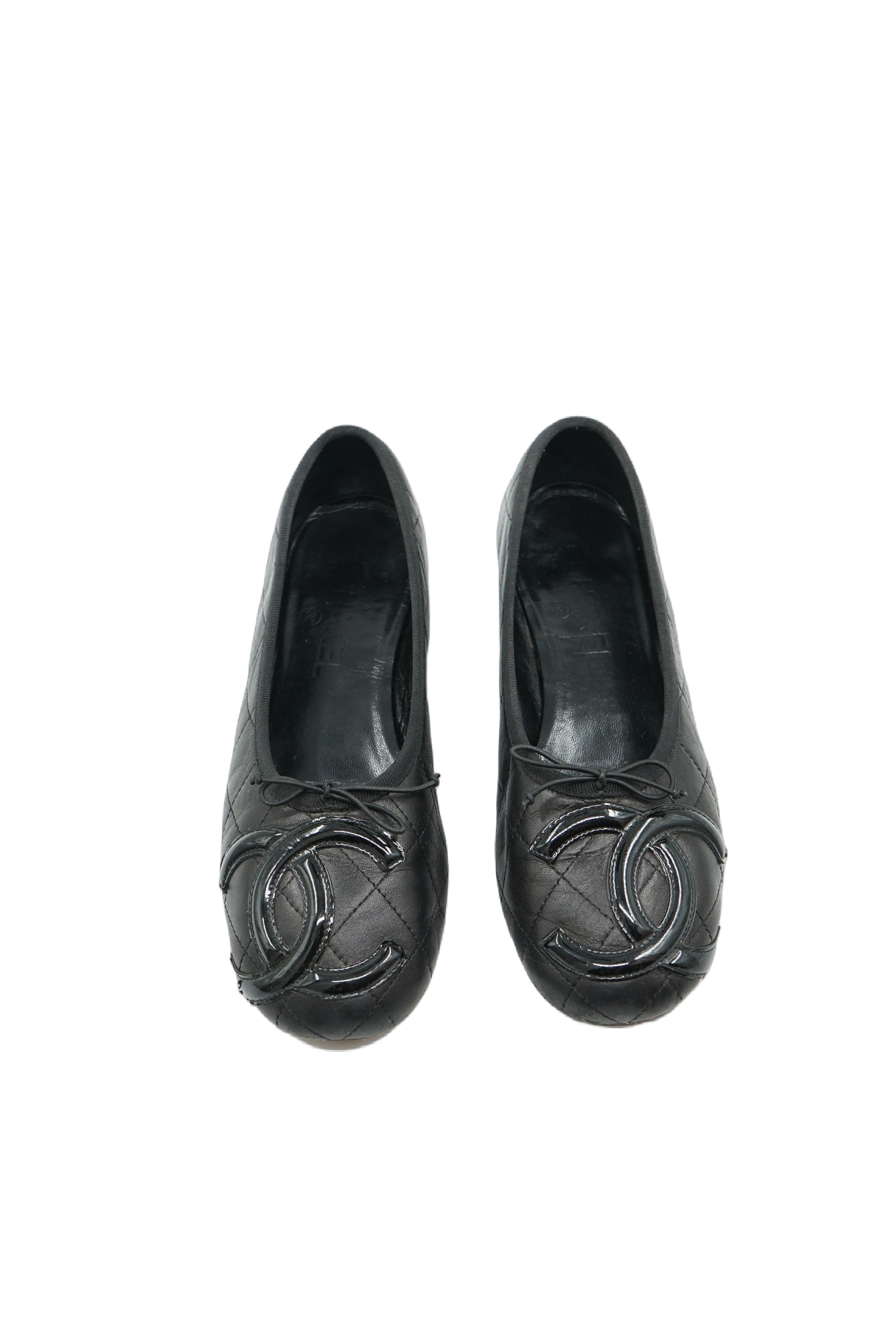 Chanel Cambon Ballet Flats Black