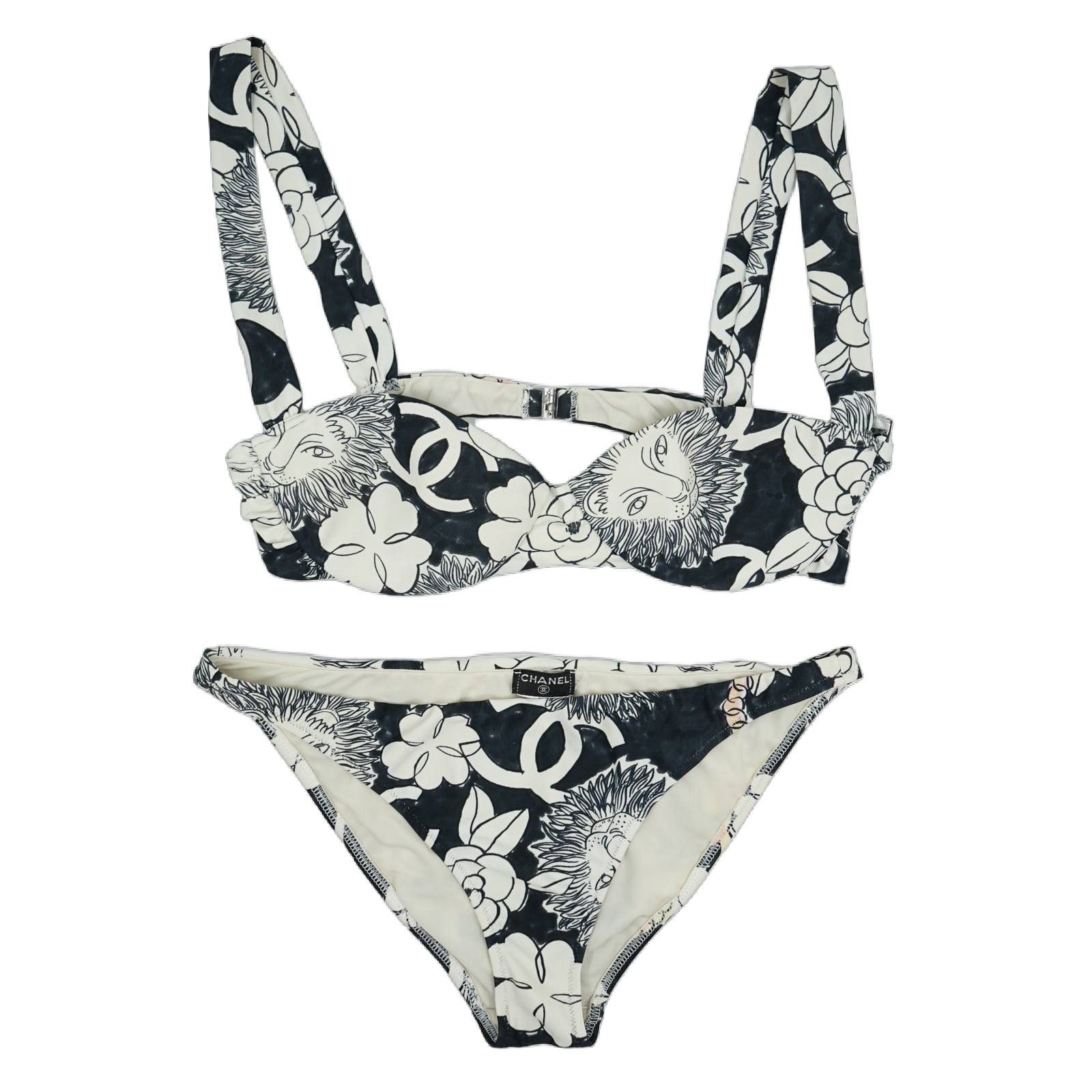 Chanel Logo Printed Bikini