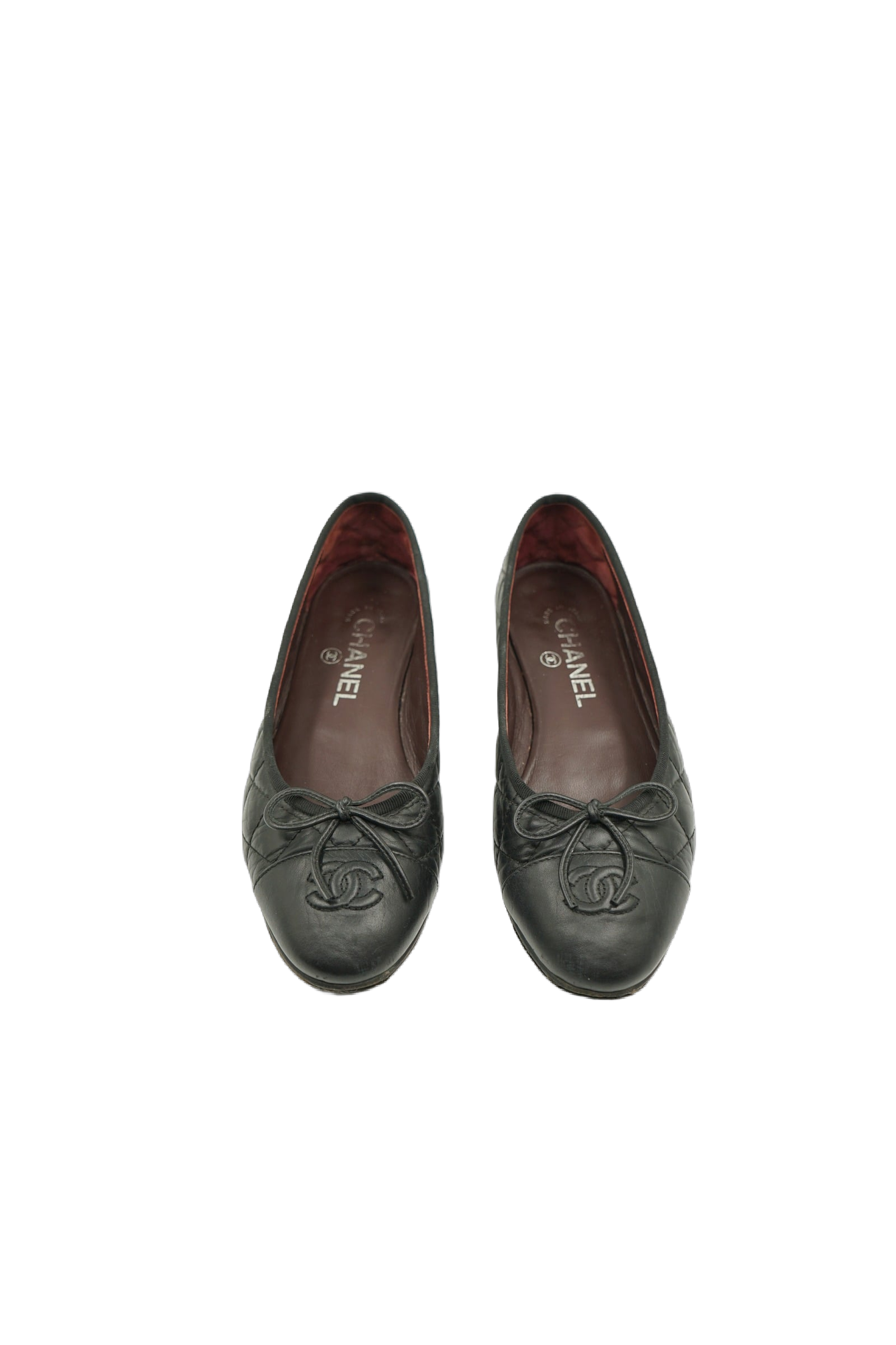 Chanel Quilted Ballet Flats Black