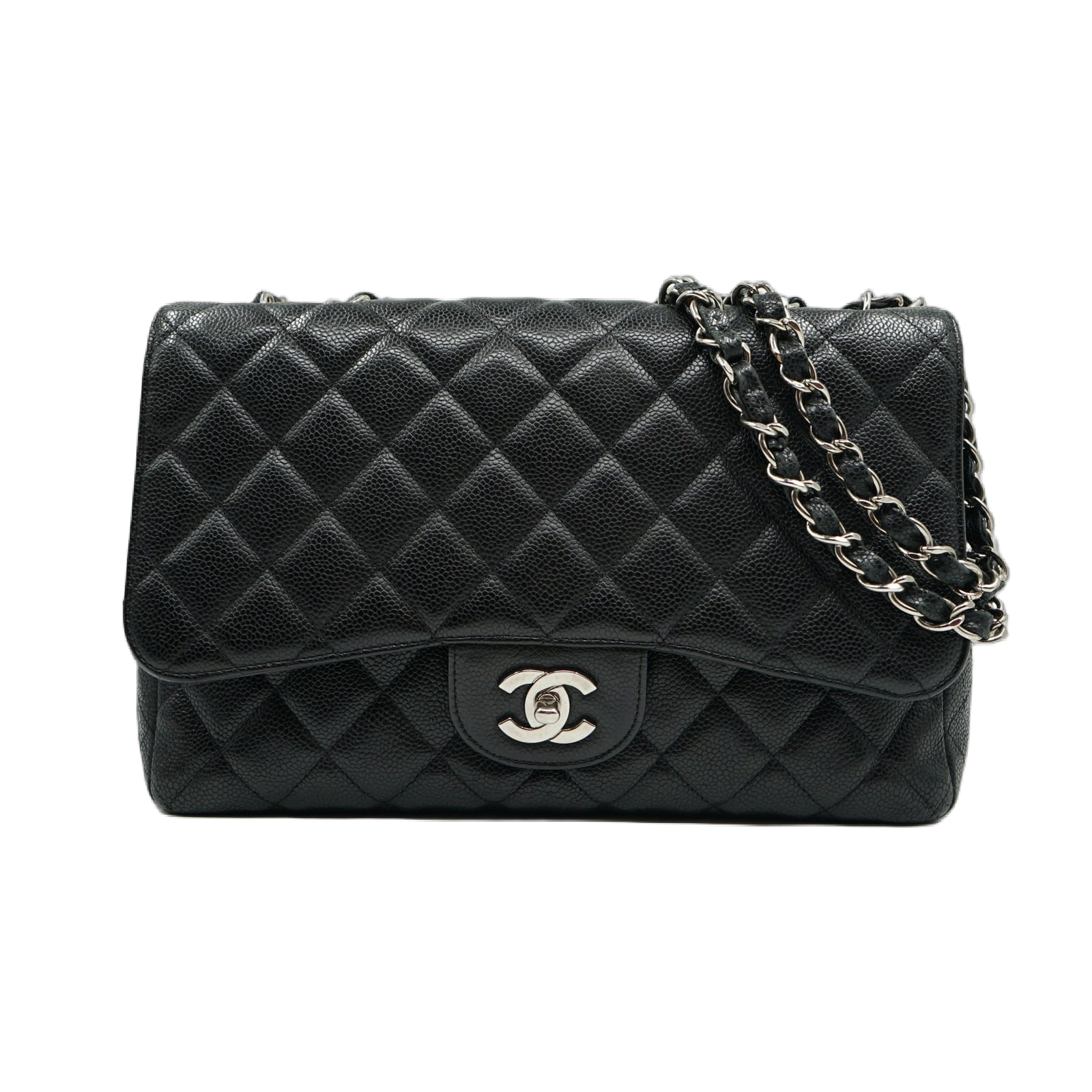 Chanel Jumbo Caviar Single Flap Bag
