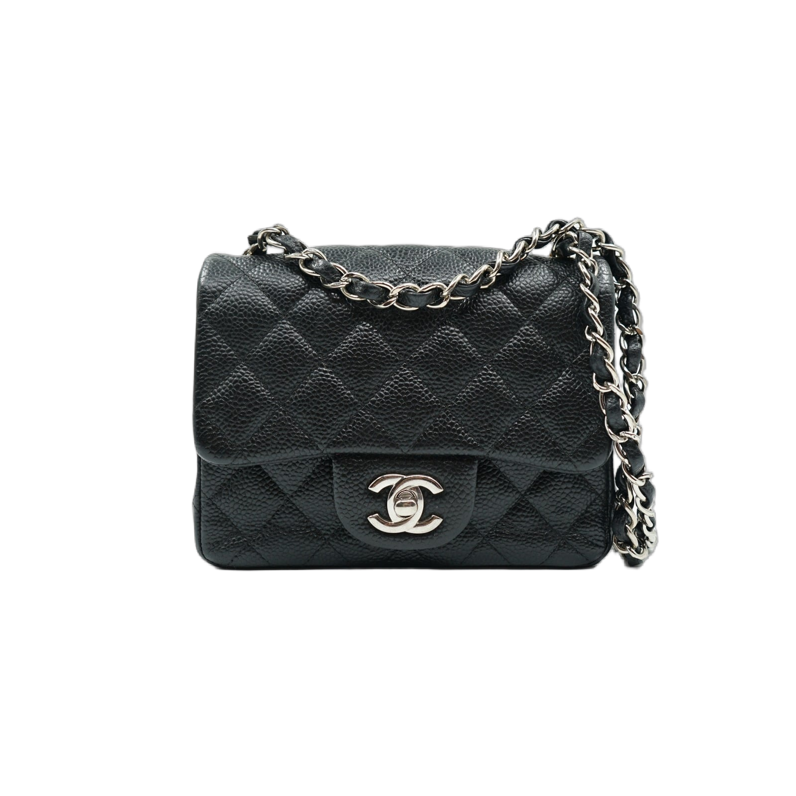 Chanel Mini Square Caviar Black
