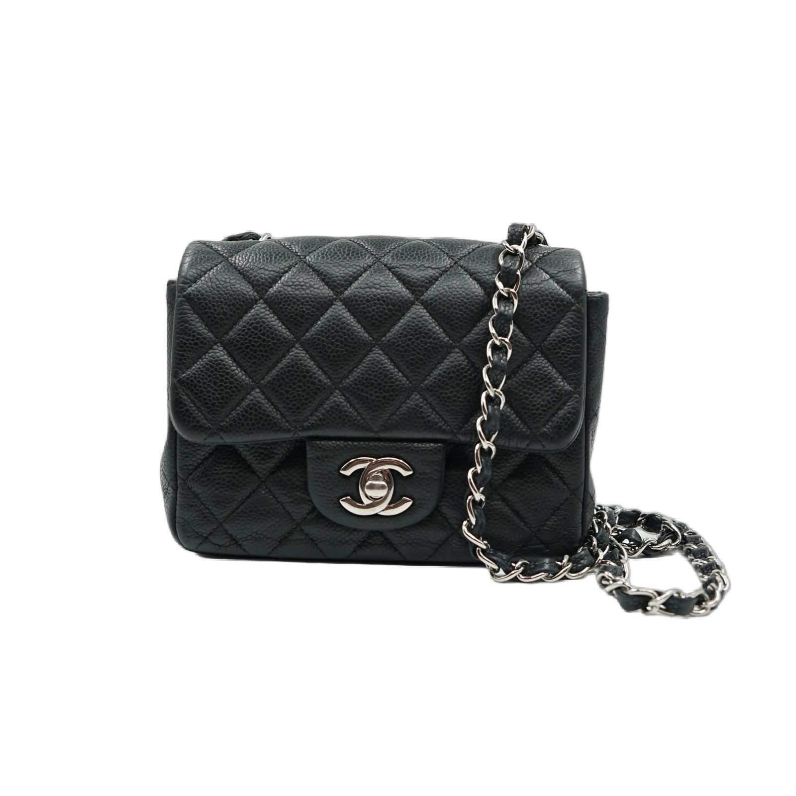 Chanel Mini Square Caviar Black