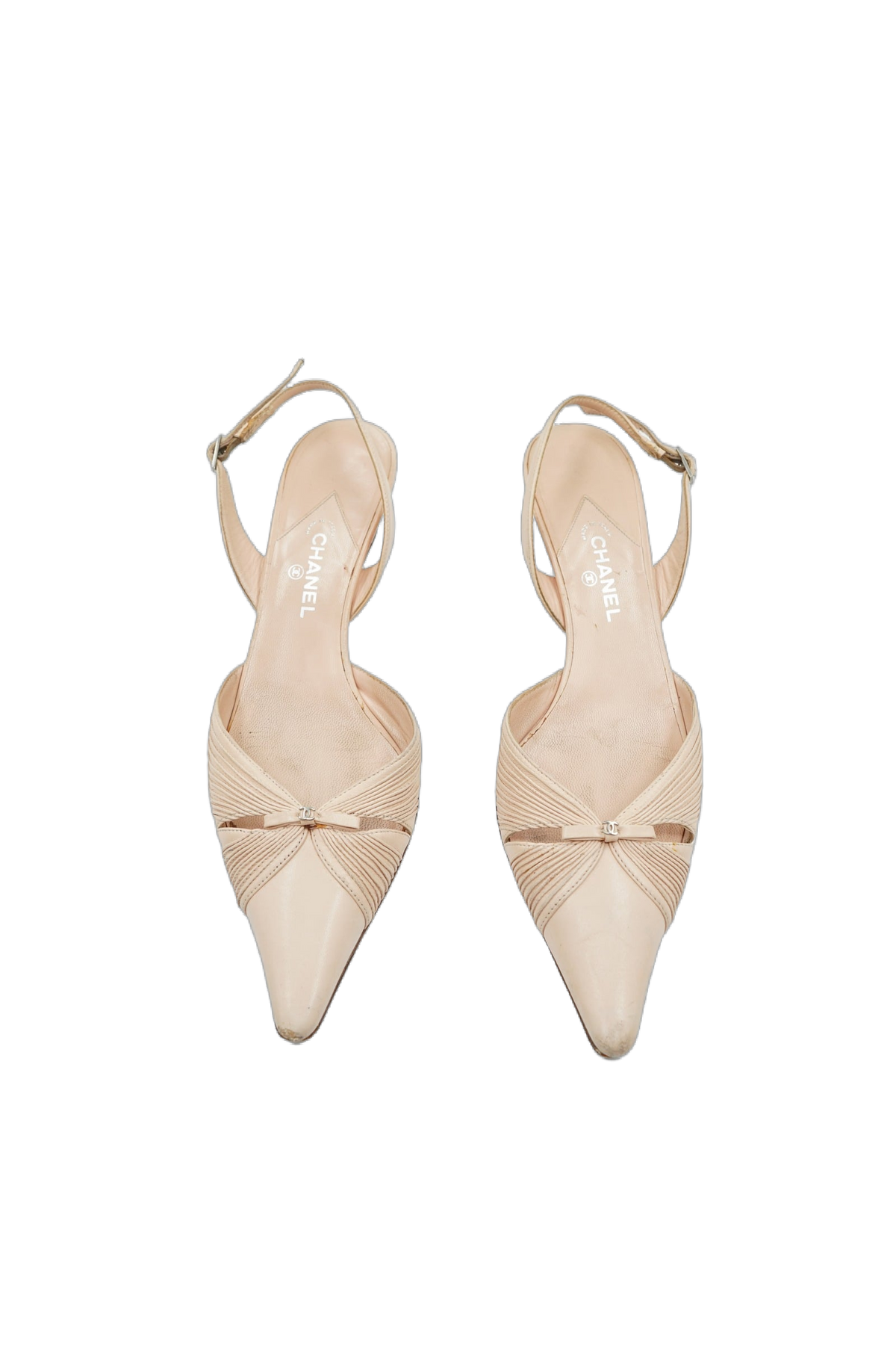 Chanel Bow Slip Heels