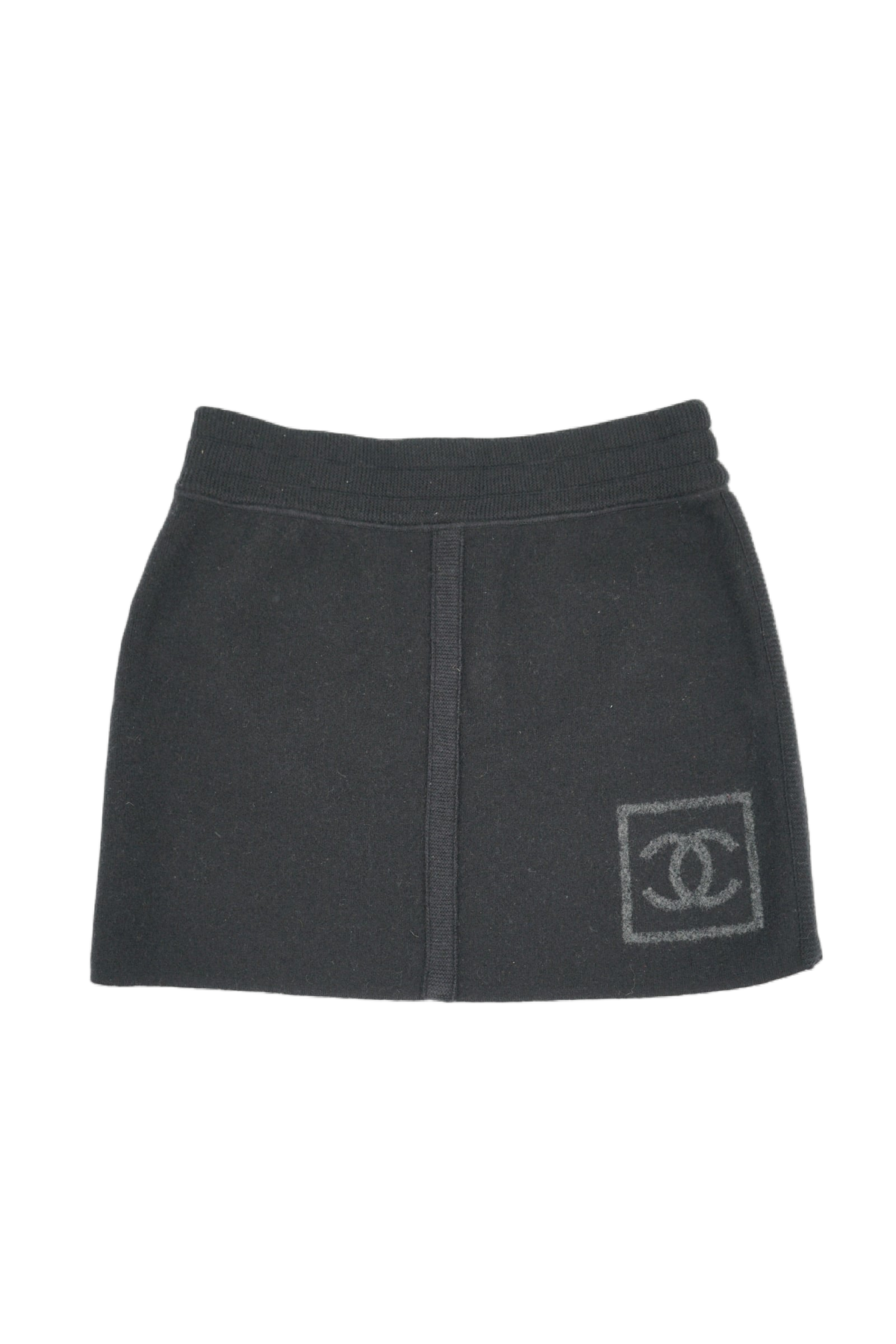 Chanel 2008 Logo Wool Mini skirt