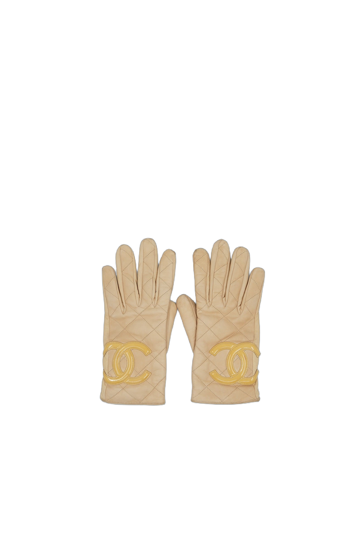 Chanel Cambon Line Leather Gloves