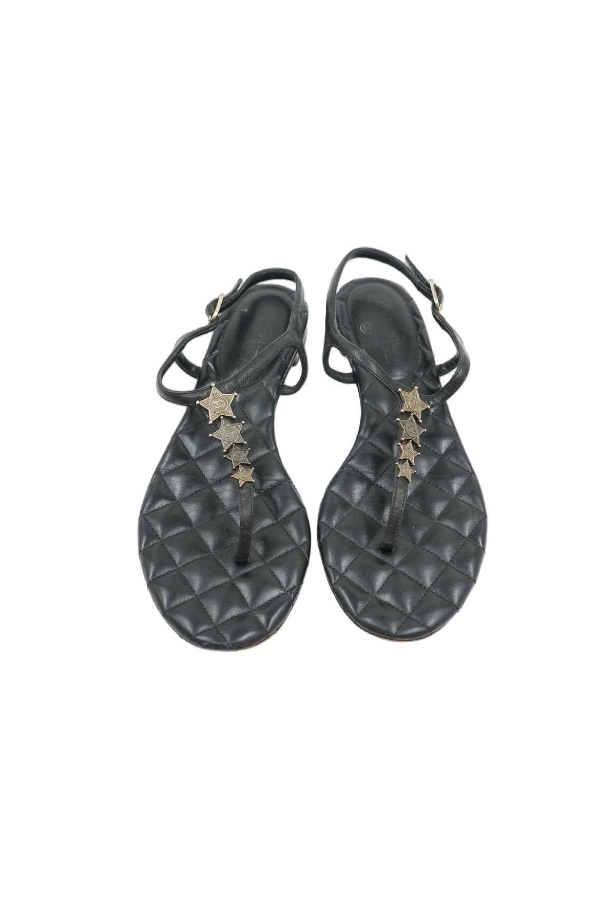 Chanel Paris Dallas CC Sherriff Star Sandals