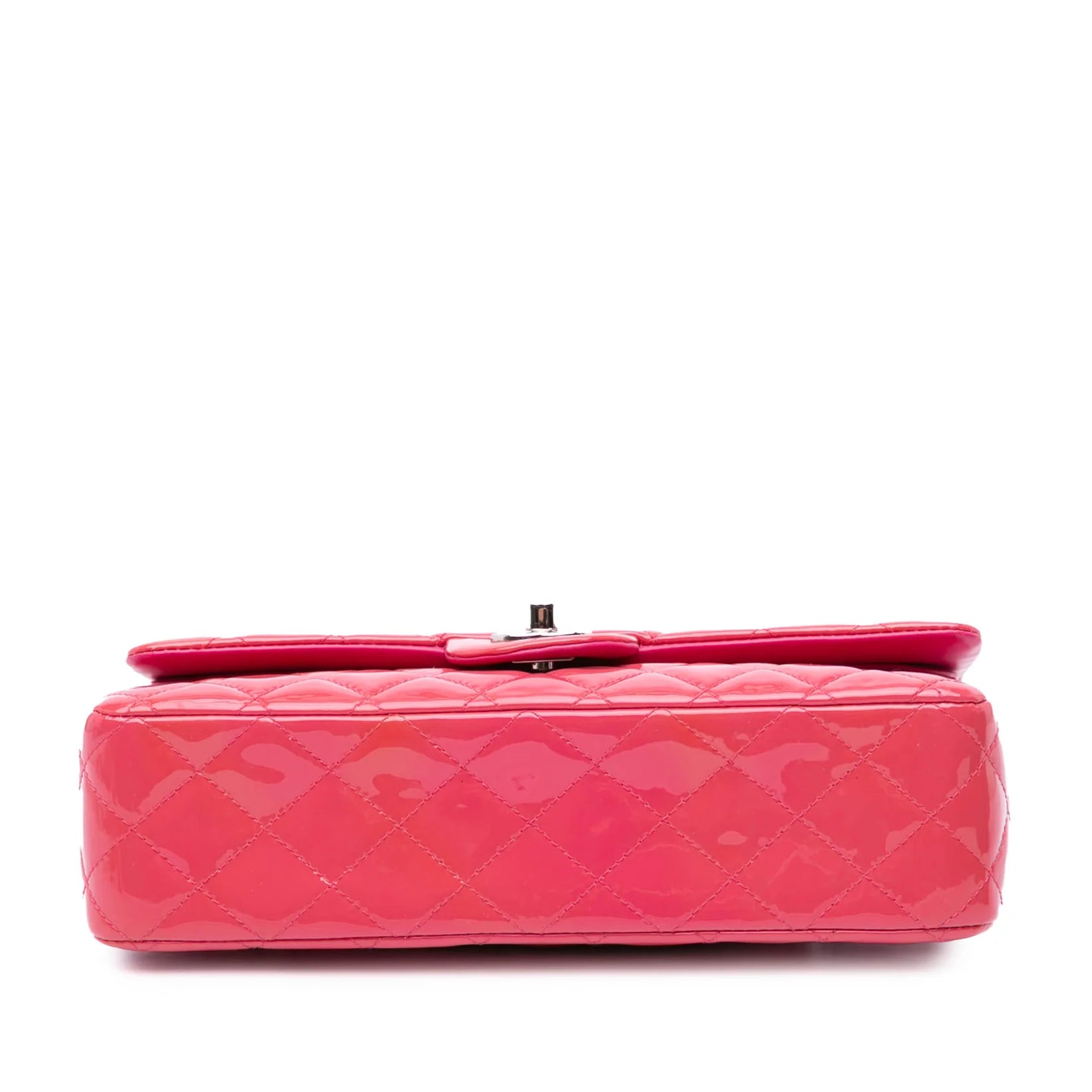 Chanel Medium Double Flap Patent Pink