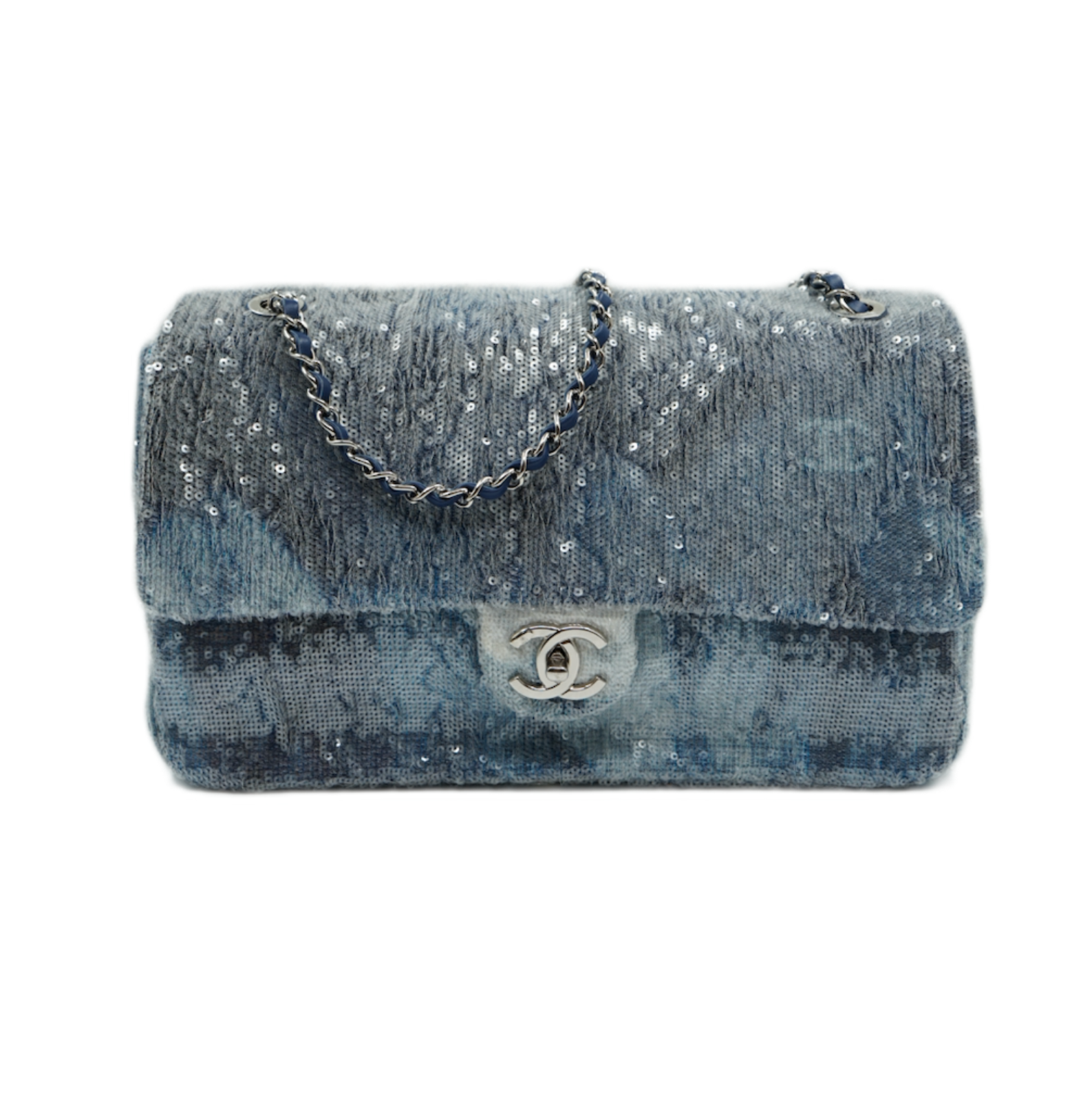 Chanel Maxi Waterfall Sequin Flap Bag