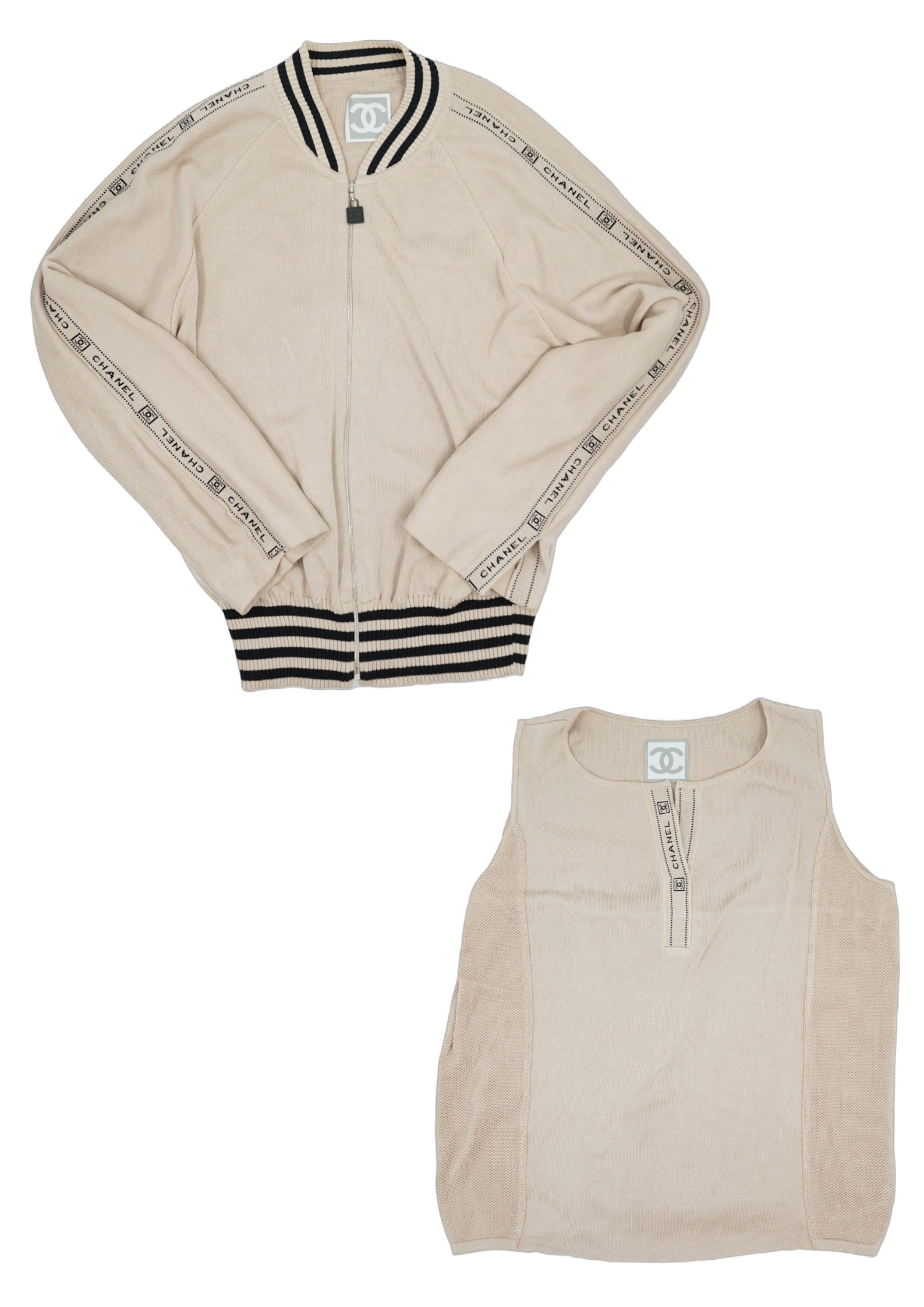 Chanel 2004 Logo Tracksuit Top Set
