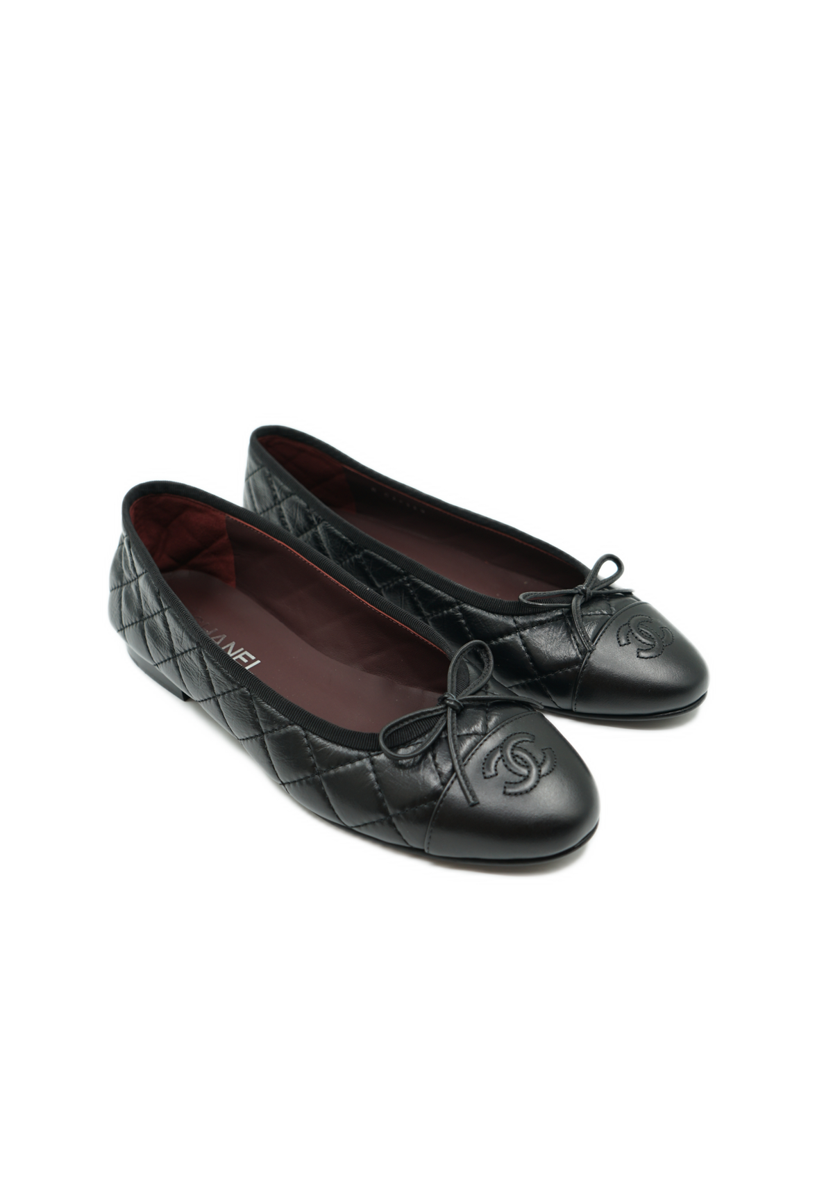 Chanel Quilted Ballet Flats Black