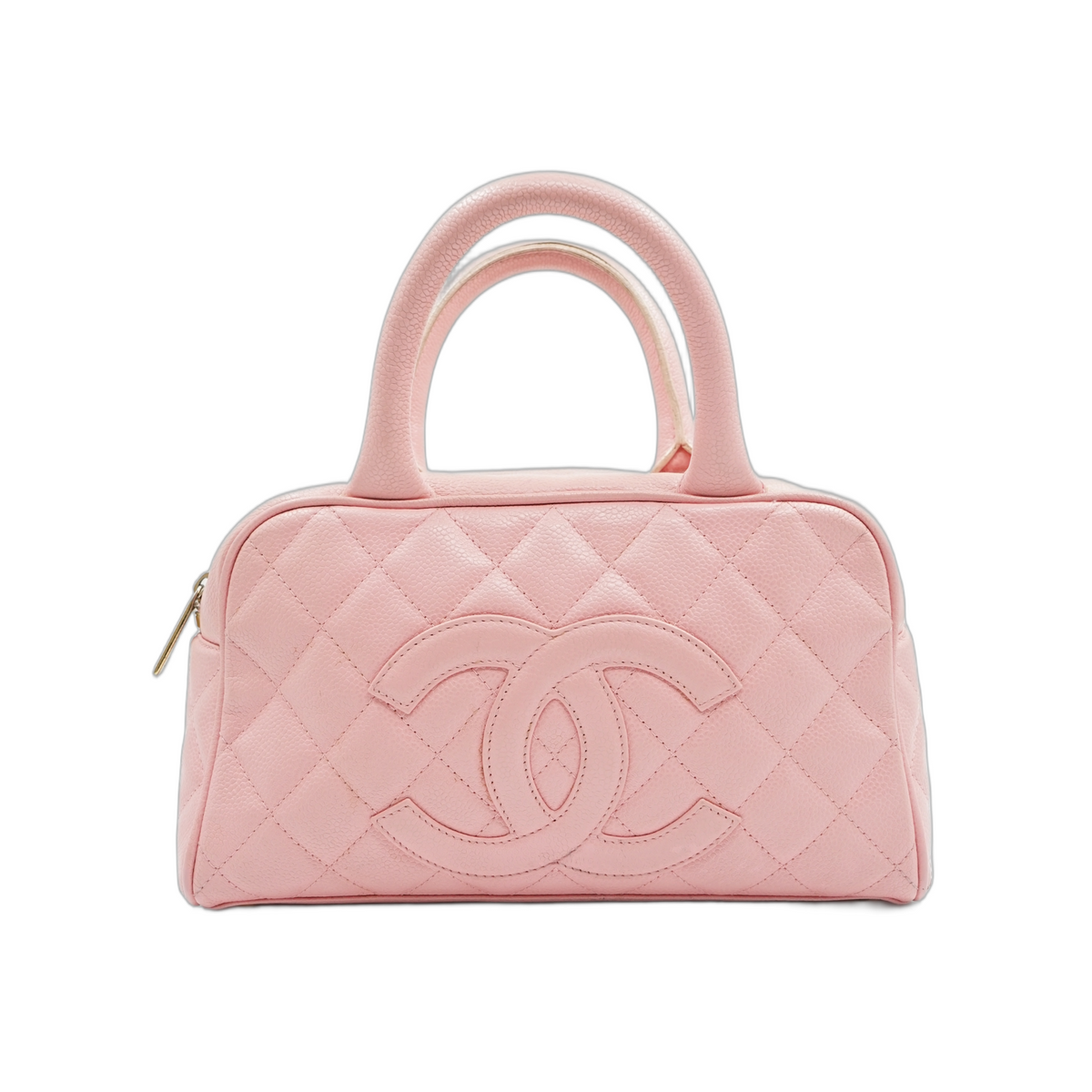 Chanel Caviar Bowling Bag Pink